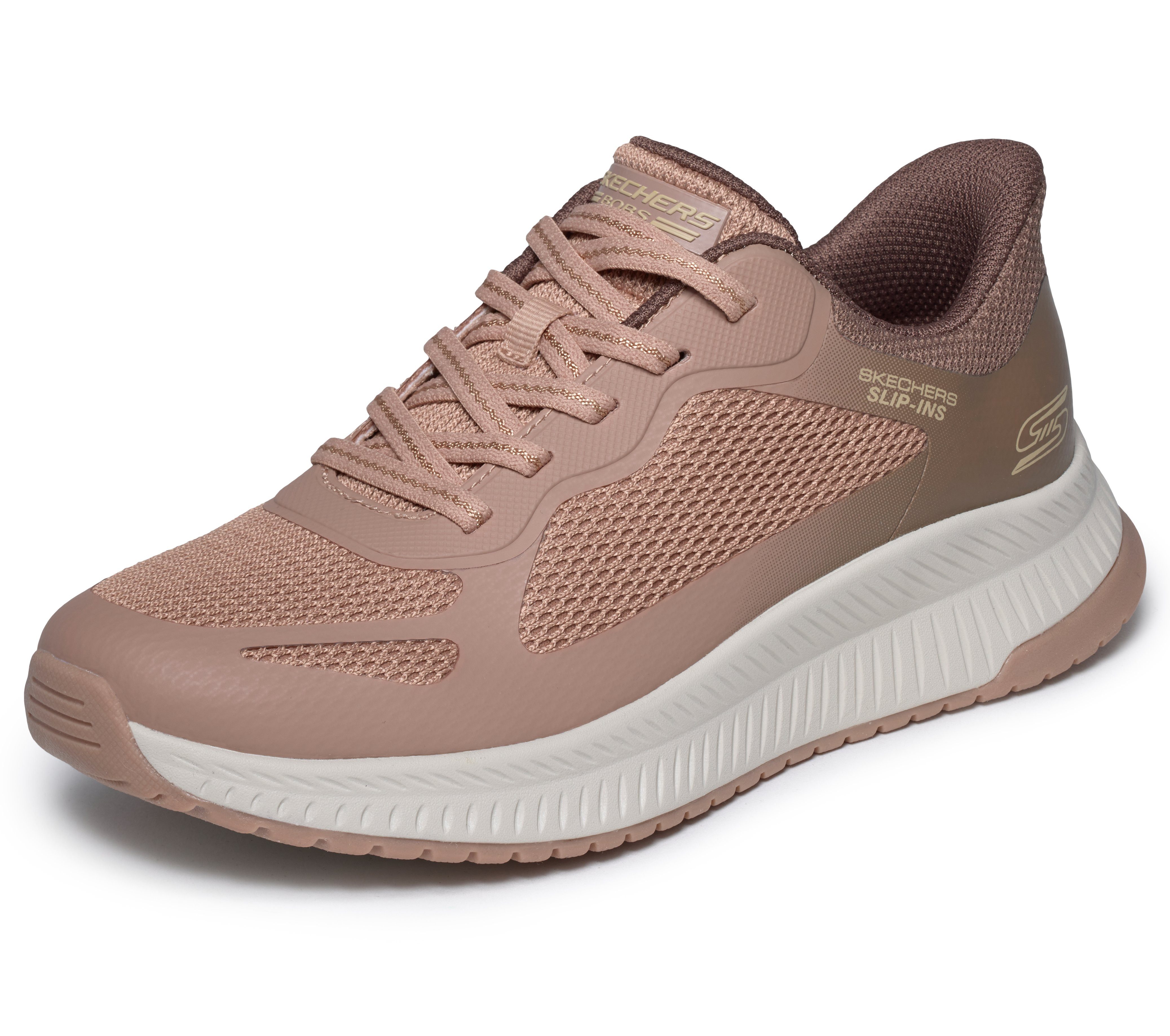 Skechers BOBS SQUAD 4 Slip-On Sneaker Slipper, Freizeitschuh, Halbschuh mit Memory Foam