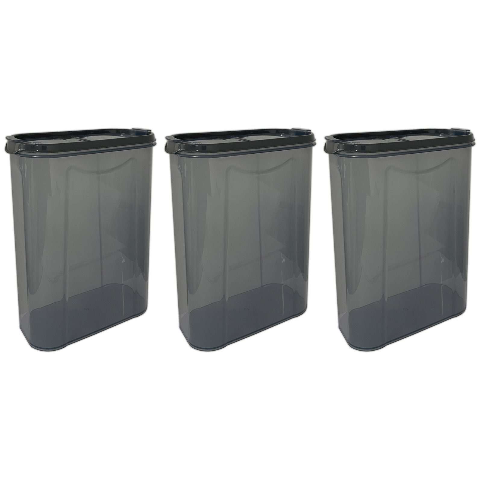 HAC24 Vorratsdose Schüttdose Aufbewahrungsdose, Kunststoff, (3x 2,8L), mit Deckel