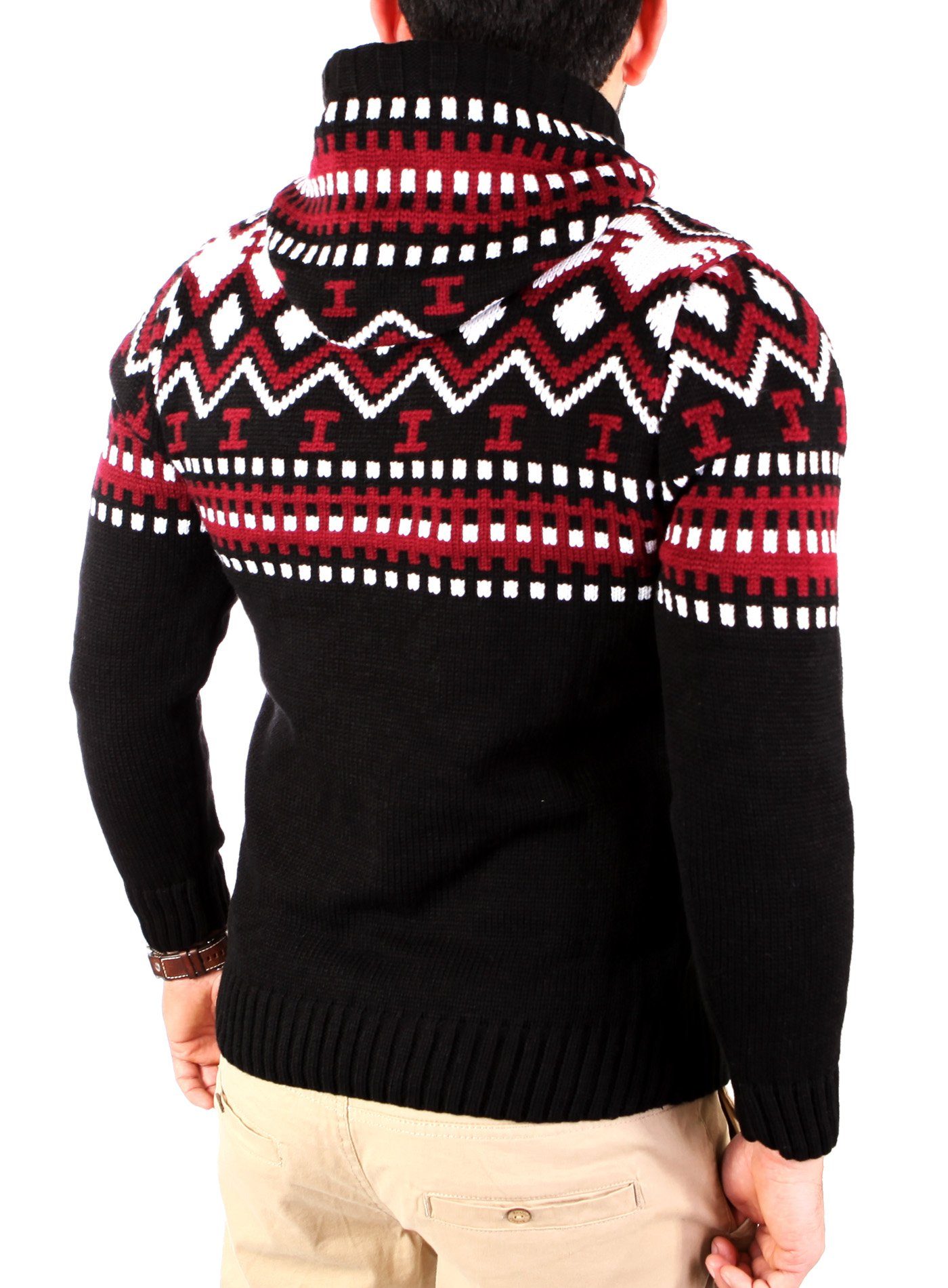 Reslad Strickpullover Reslad Herren Grobstrick Pullover günstig online kaufen