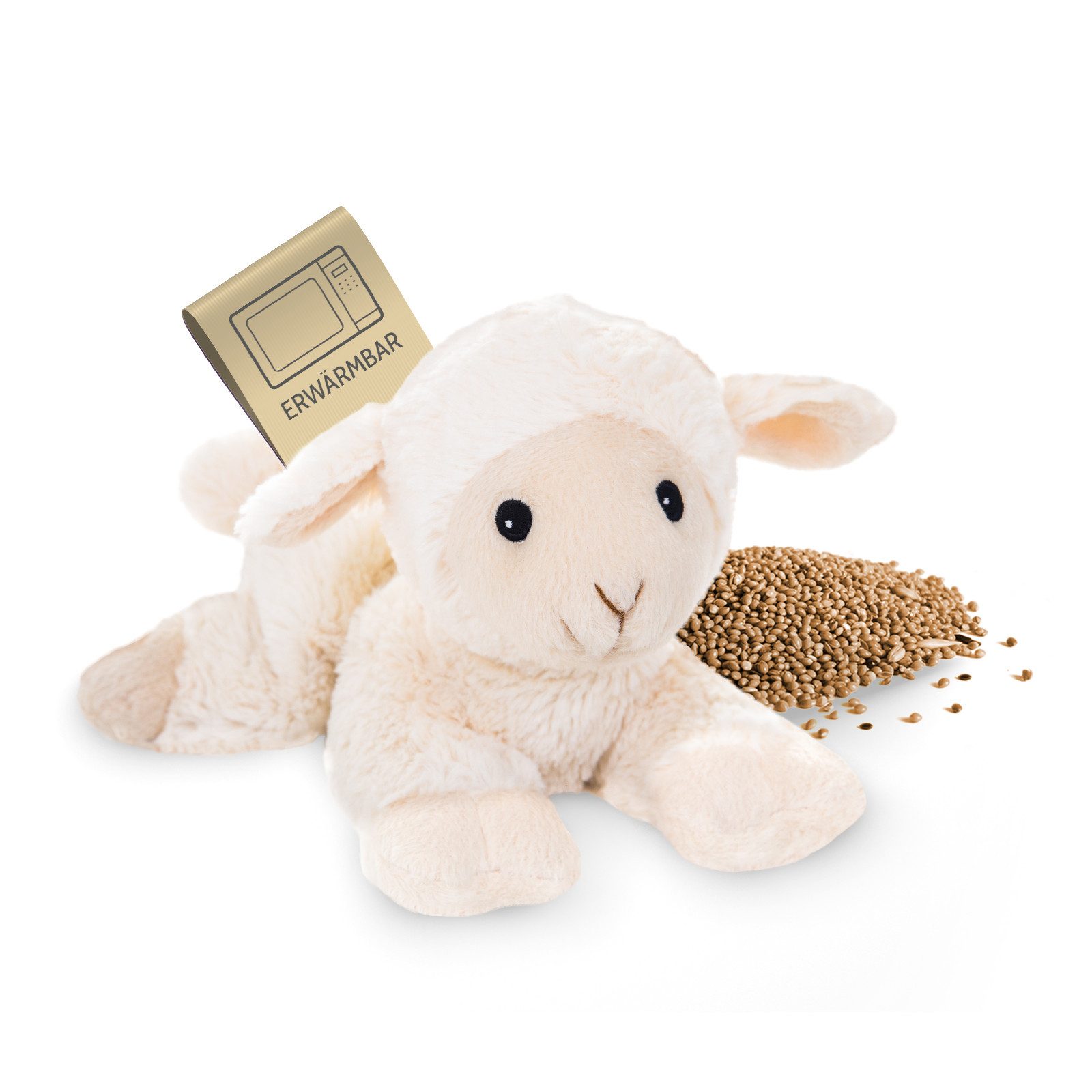 Habibi Plush Грелки Habibi Plush Грелки Stofftier Lämmchen creme