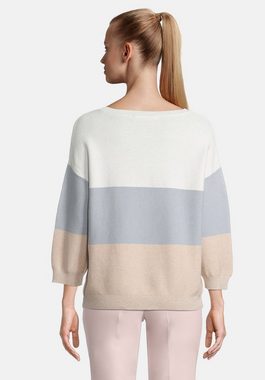 Betty&Co Strickpullover mit Lurexfaden Color Blocking