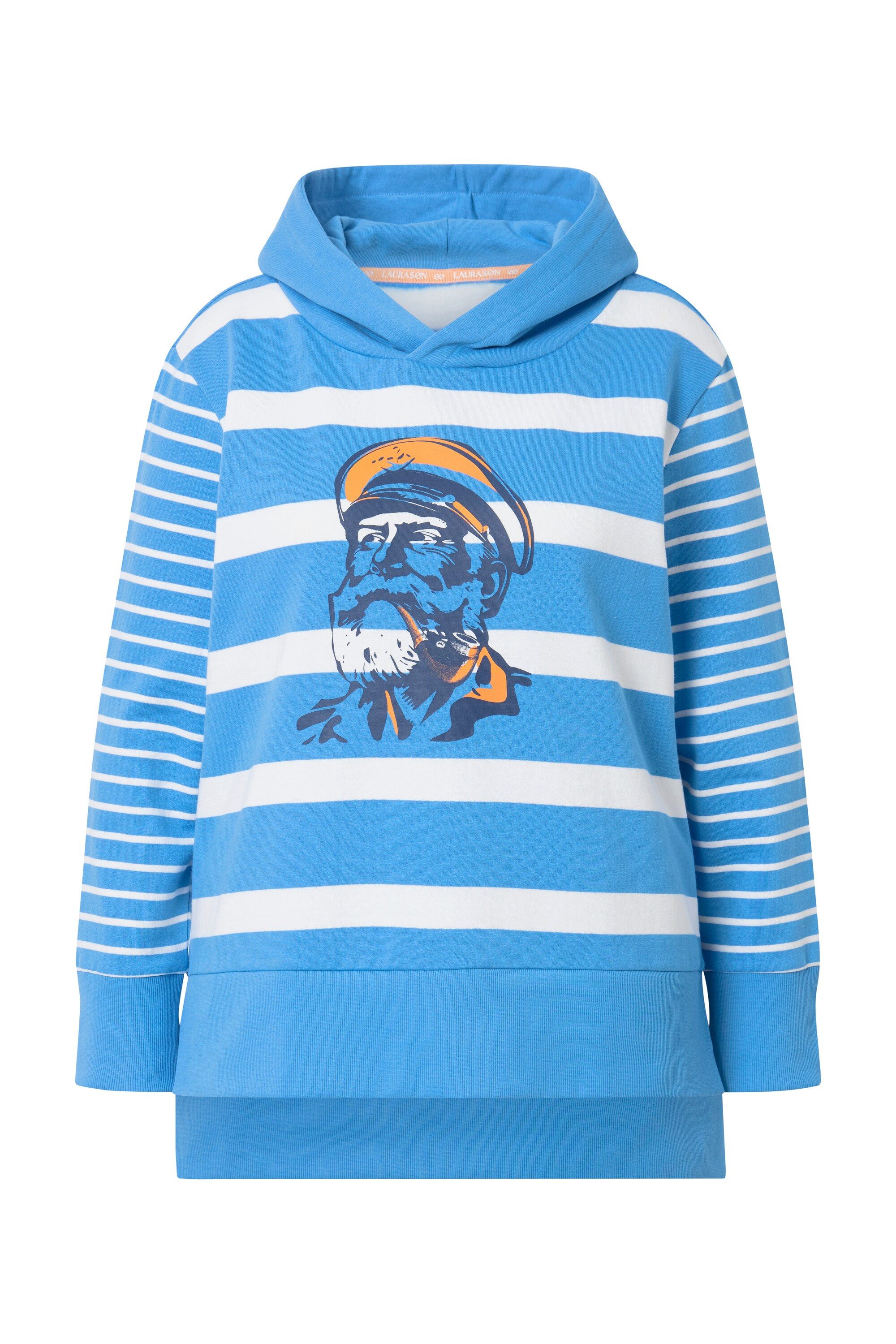 Laurasøn Sweatshirt Ringelsweatshirt Langarm Kapuze günstig online kaufen