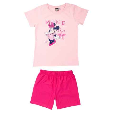 United Labels® Schlafanzug Disney Minnie Mouse Schlafanzug für Mädchen - A True Star Rosa/Pink