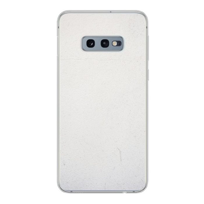 MuchoWow Handyhülle Beton - Weiß Phone Case Handyhülle Samsung Galaxy S10e Silikon Schutzhülle