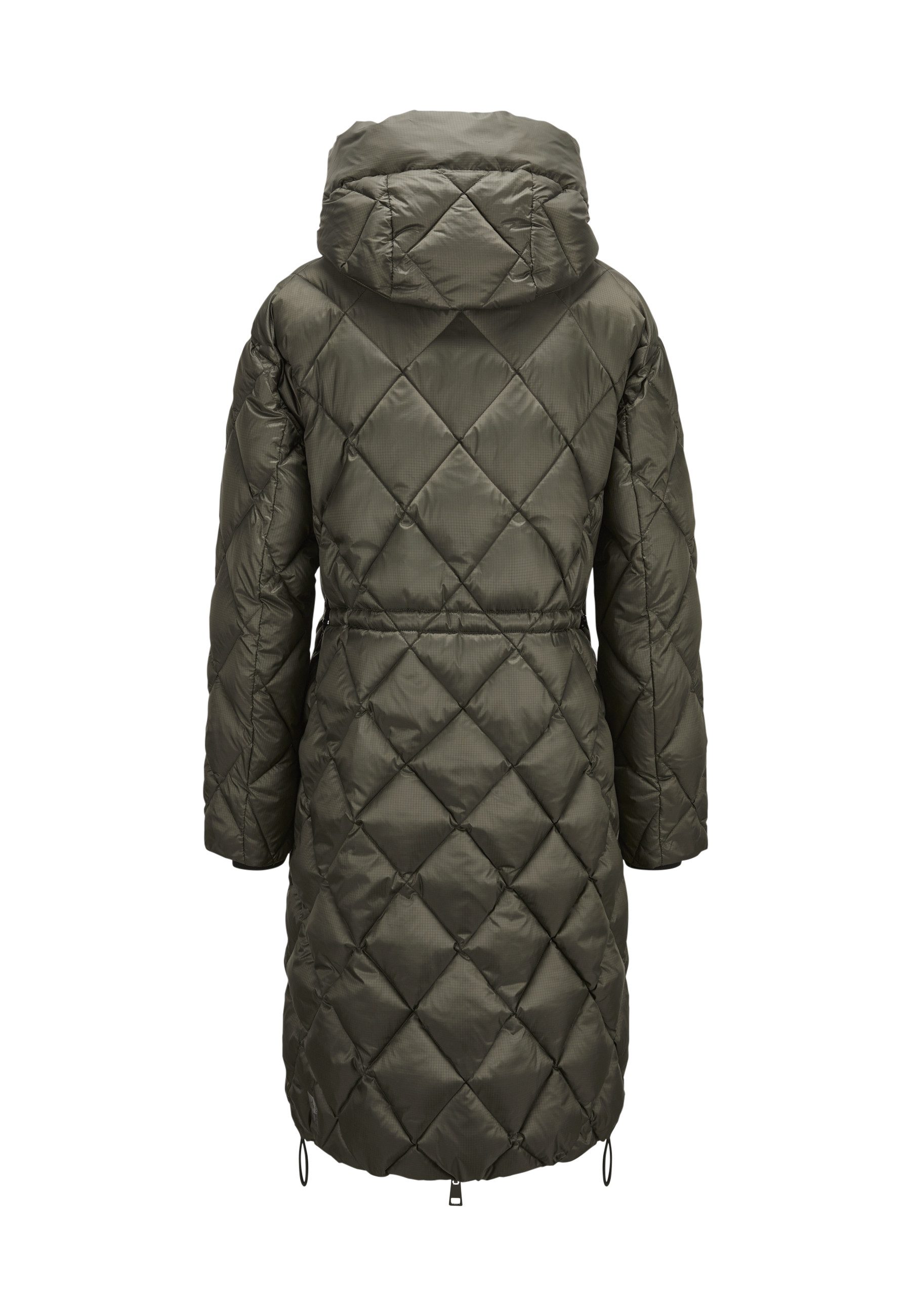 Milestone Steppmantel MSMatilda Damen Steppjacke Lang Mantel gesteppt lockere Passform