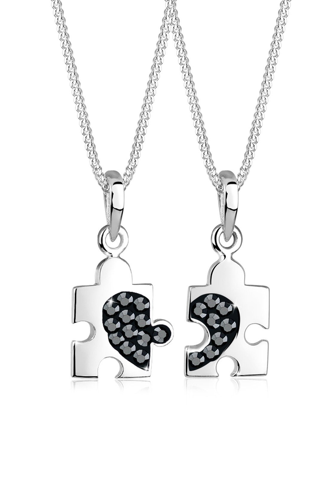 Elli Ketten-Set Set Partnerkette Puzzle Kristalle günstig online kaufen