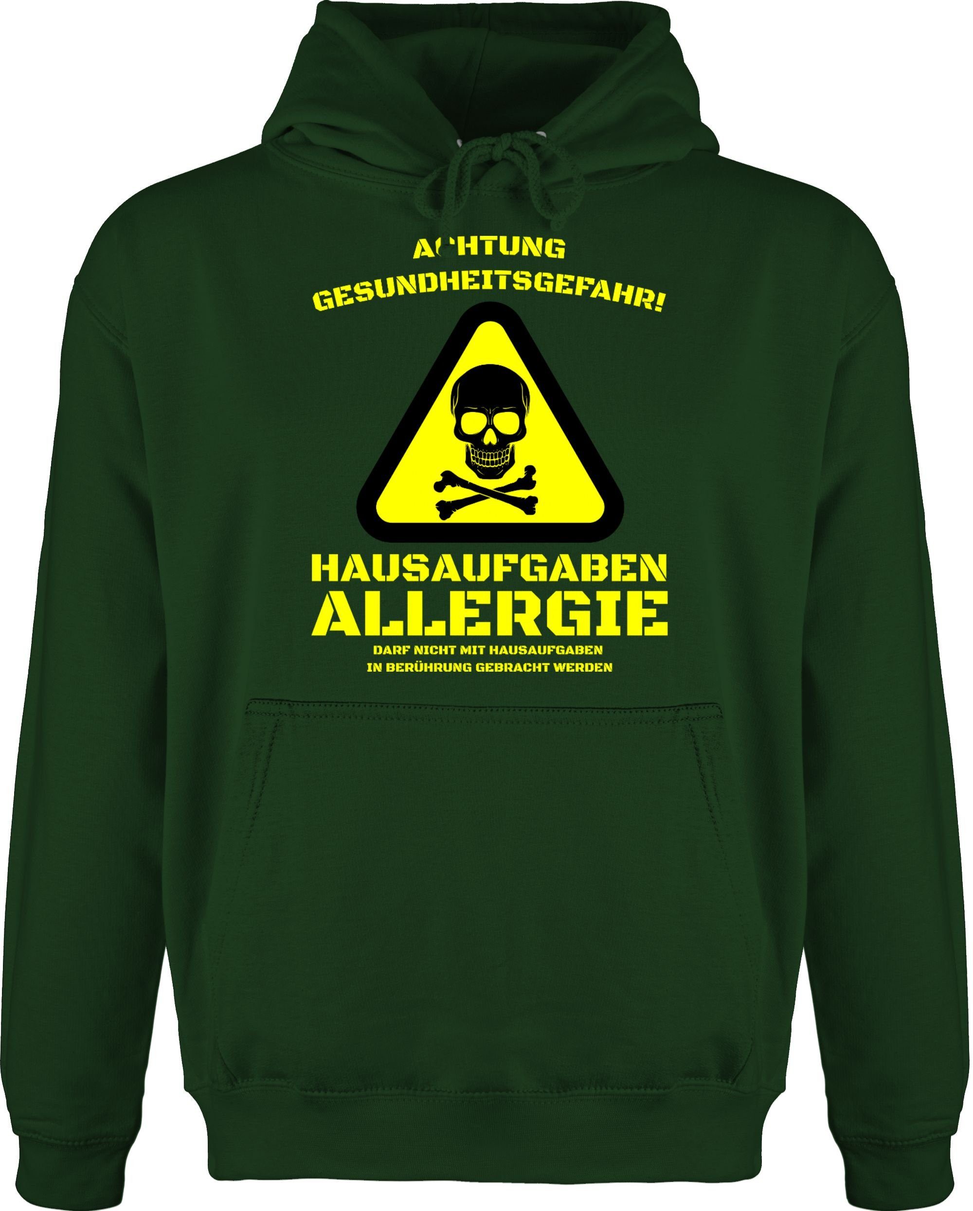 Shirtracer Hoodie »Hausaufgaben Allergie Sprüche Statement mit Spruch