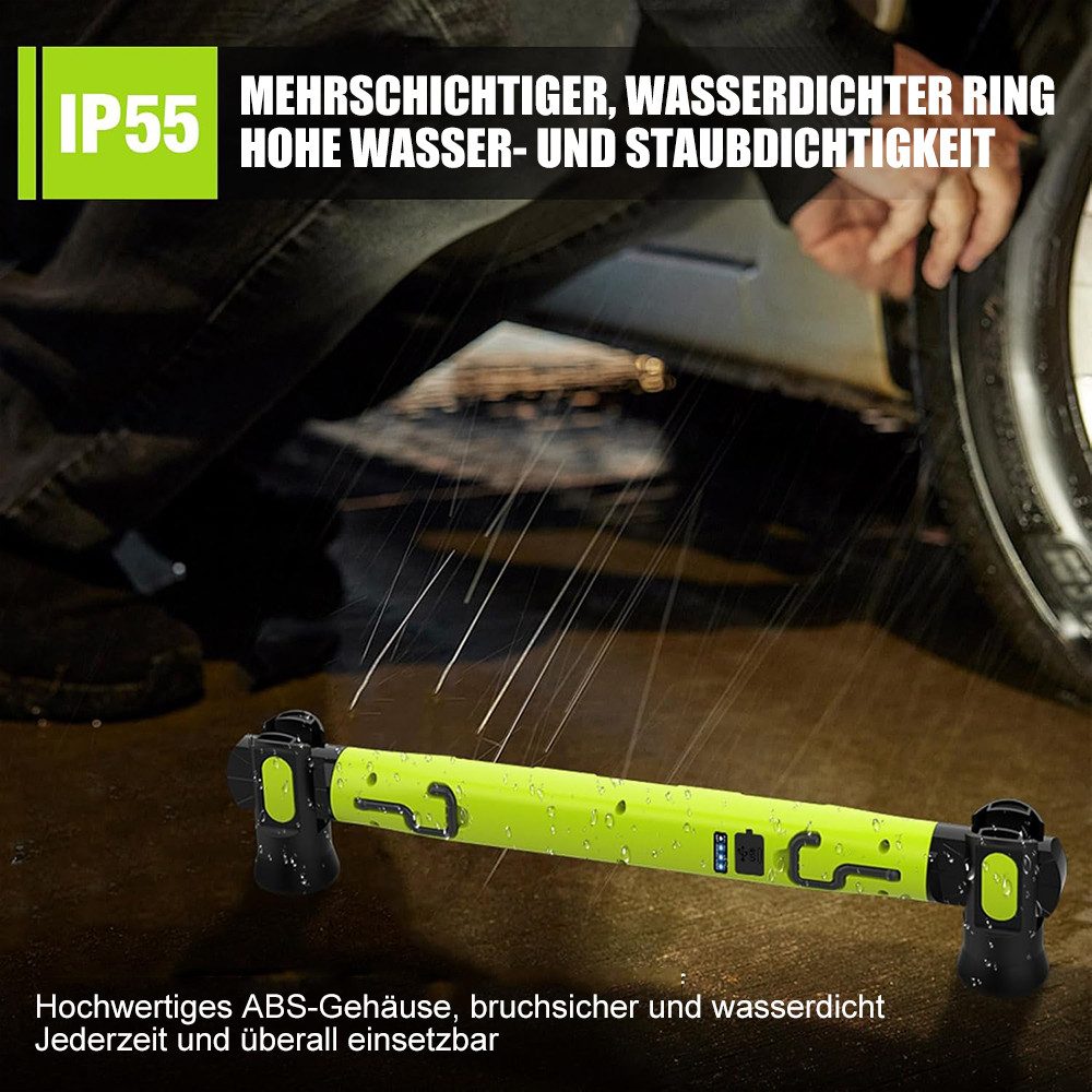 AFKSMILE LED Arbeitsleuchte LED Arbeitsleuchte mit Magnet & Haken, Werkstattlampe 3000LM, IP54 Wasserdicht für Auto-Reparatur, Camping, Baustelle, Garage – Bild 5 von 5