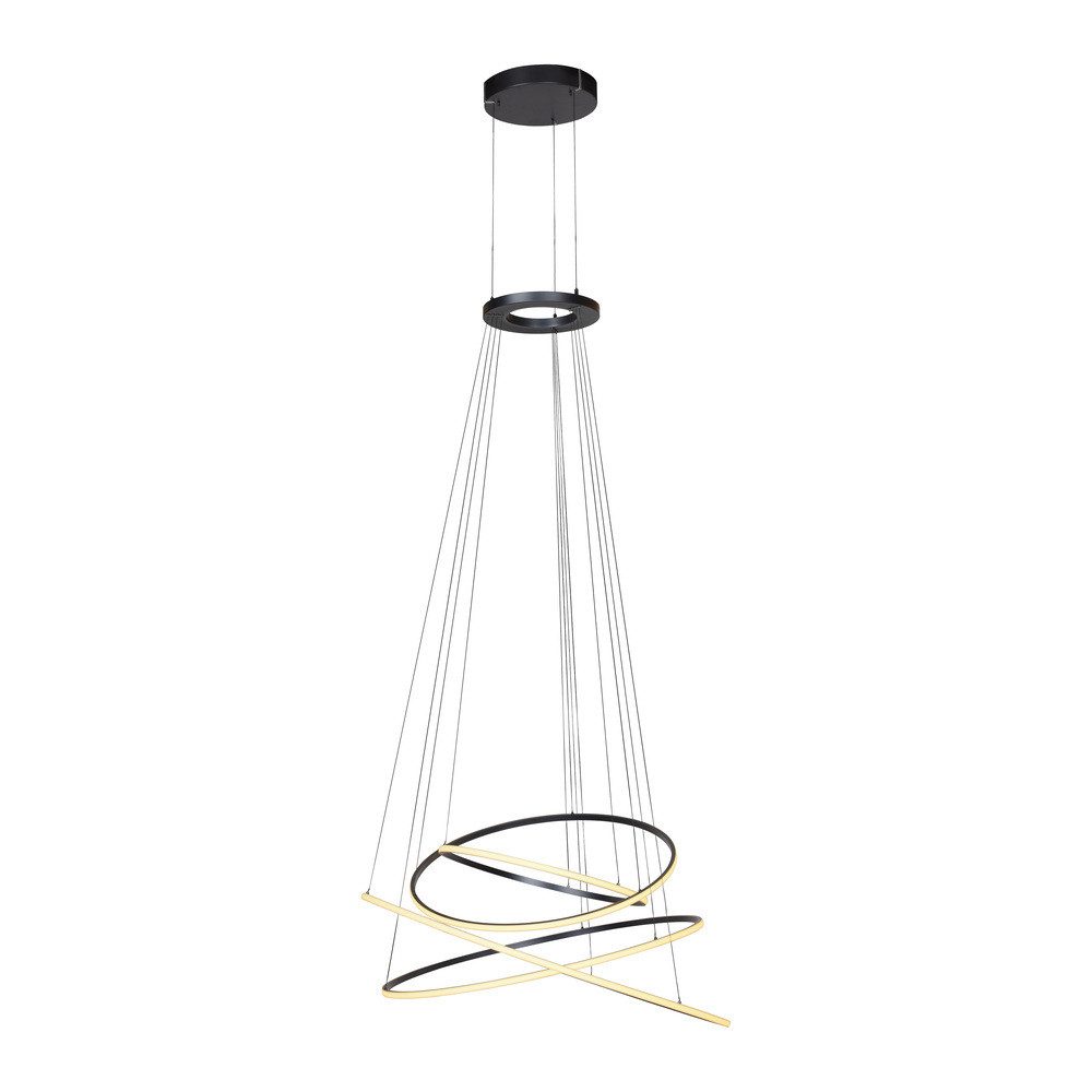 Paul Neuhaus LED Pendelleuchte Pendellampe PURE E-Flying Rings, Dimmfunktion, elektrisch höhenverstellbar, CCT, LED, warmweiß-kaltweiß, elektrisch höhenverstellbar dimmbar CCT