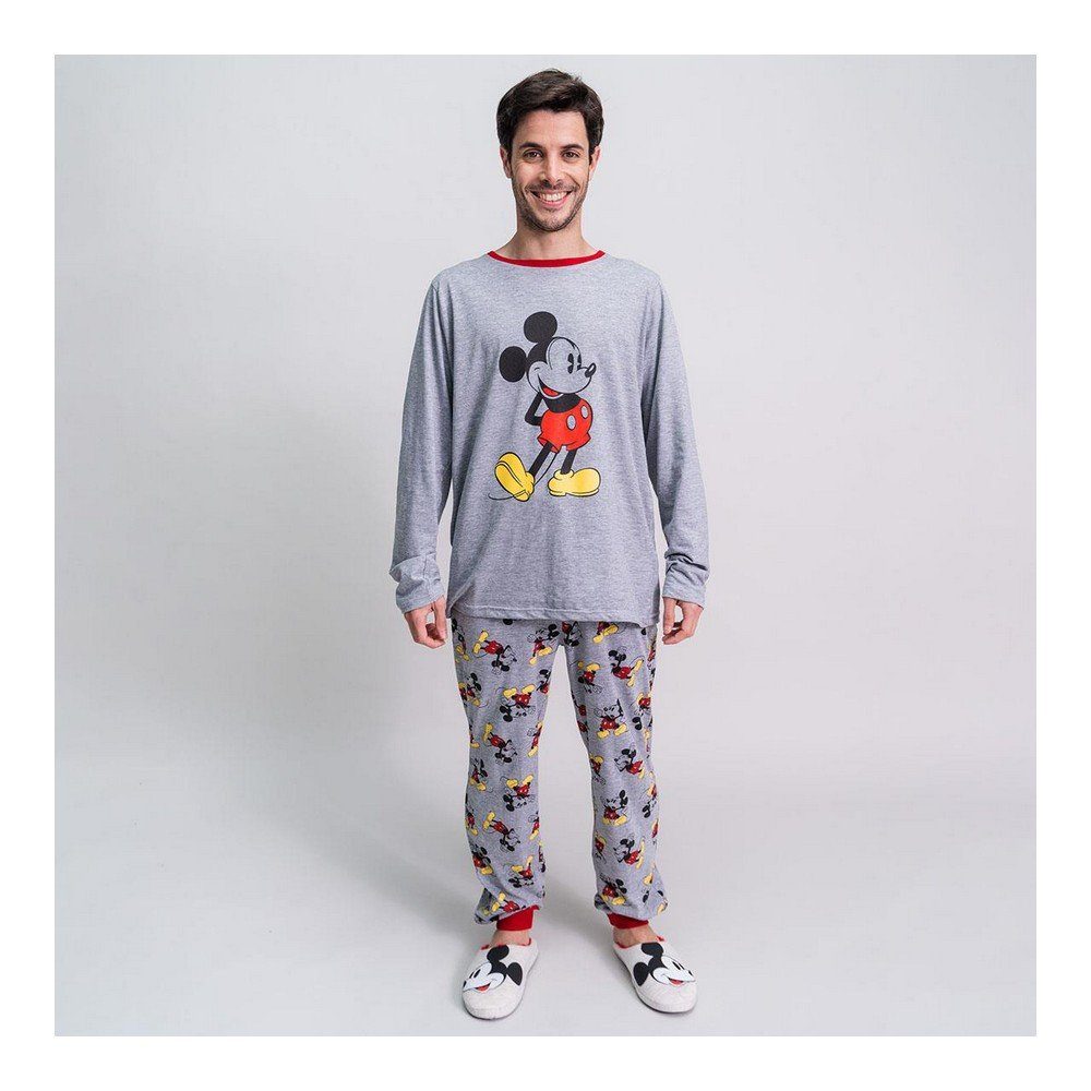 Disney Mickey Mouse Pyjama S Damen Langarm Pyjama 2 Teiler Schlafanzug  Nachtwäsche Mickey Mouse G
