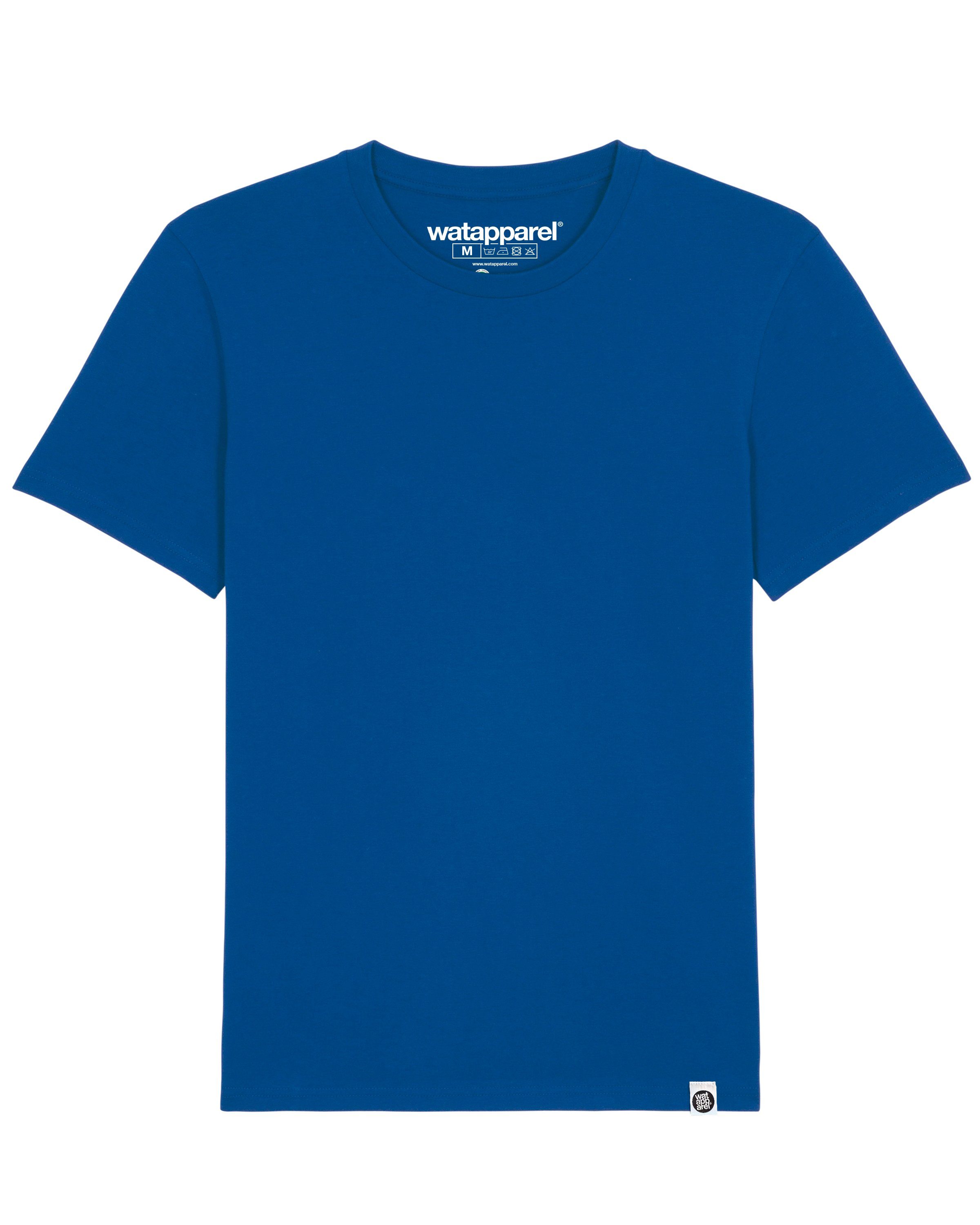 wat? Apparel Print-Shirt Bio Basic Tee (1-tlg) majorelle blau