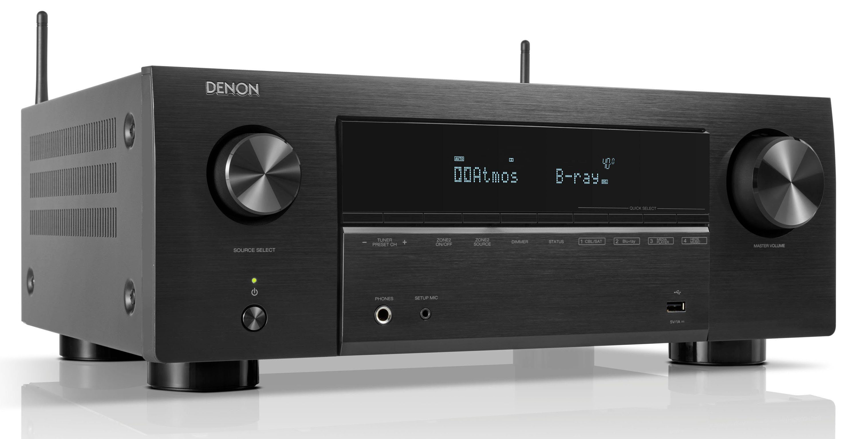 Denon AVR-X2800H DAB AV-Receiver 7.2 (Bluetooth, LAN (Ethernet), WLAN, mit DAB)