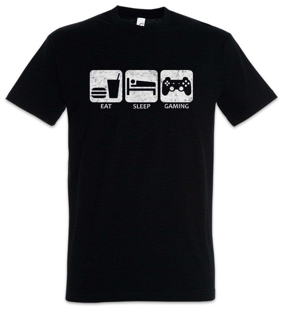 Urban Backwoods Print-Shirt Eat Sleep Gaming Herren T-Shirt Gamer Gaming Ar günstig online kaufen
