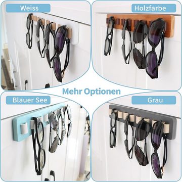 Coonoor Organizer Brillenaufbewahrung mehrere Brillen, Organizer Wandmontage (1 St), Brillenständer Holz zum Aufhängen der Brille, Brillen-Display
