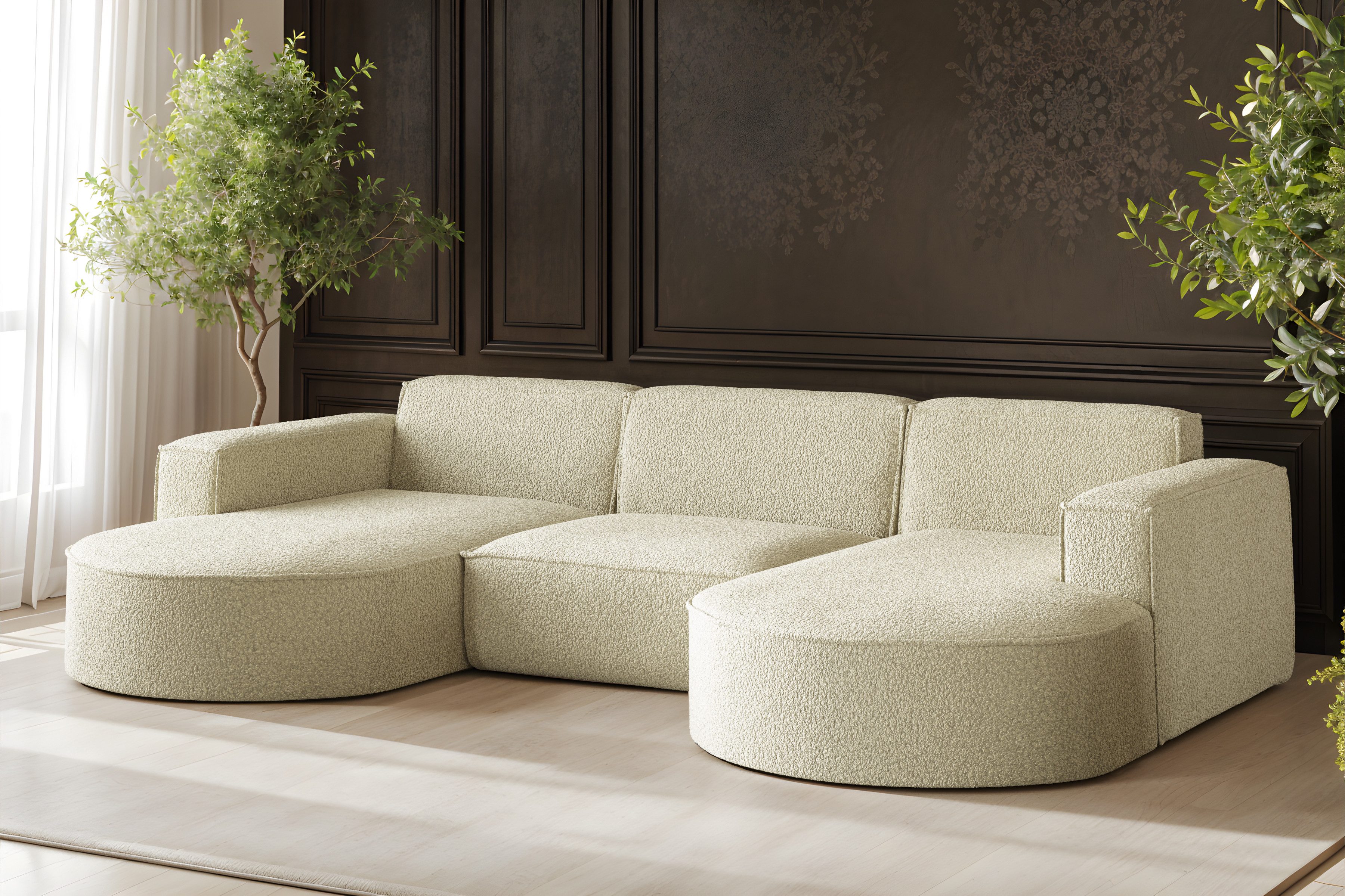 Kaiser Möbel Ecksofa Sofa U form, günstig online kaufen