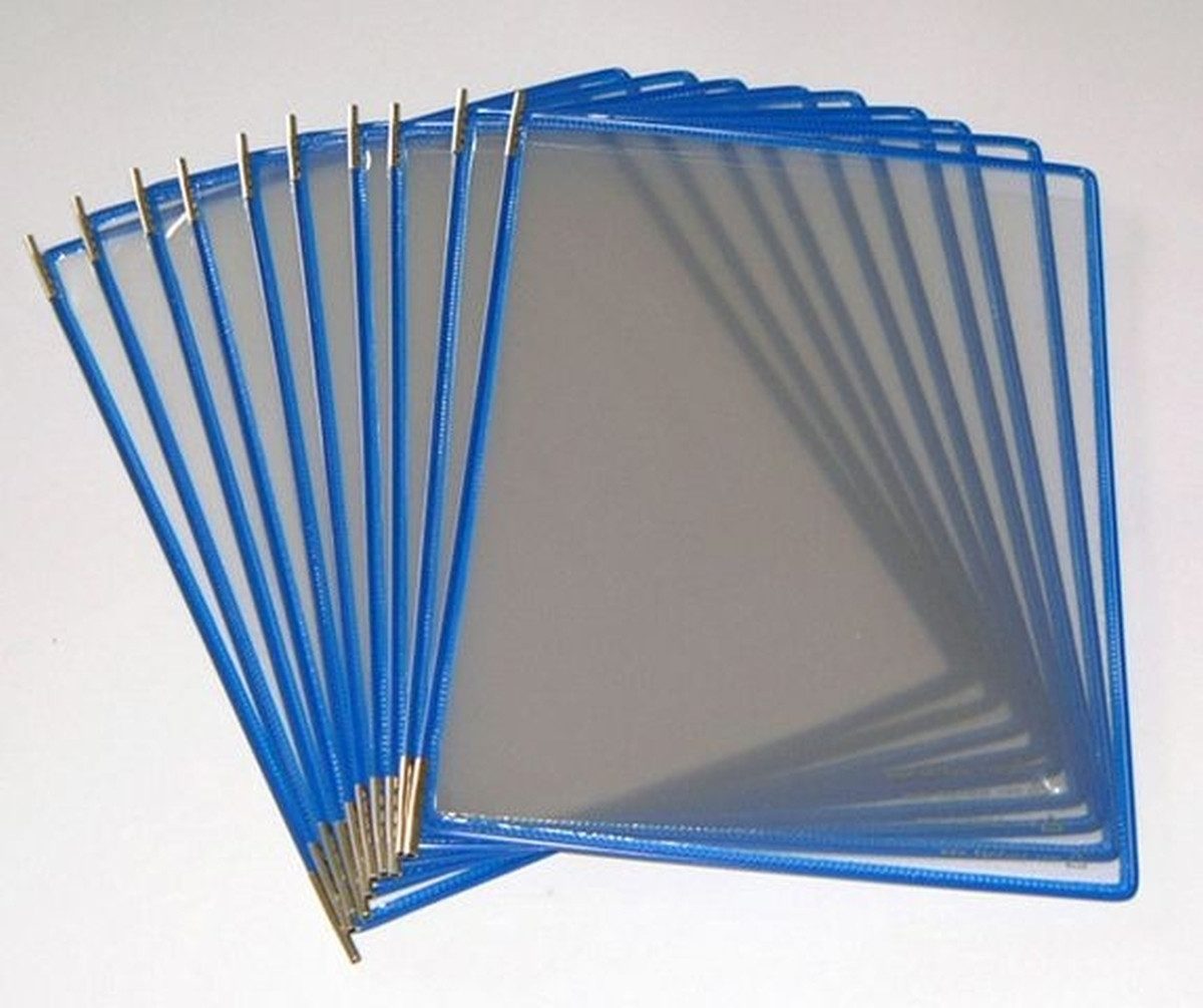 Tarifold Fächermappe Sichttafeln A4 für VE=10 Stück blau