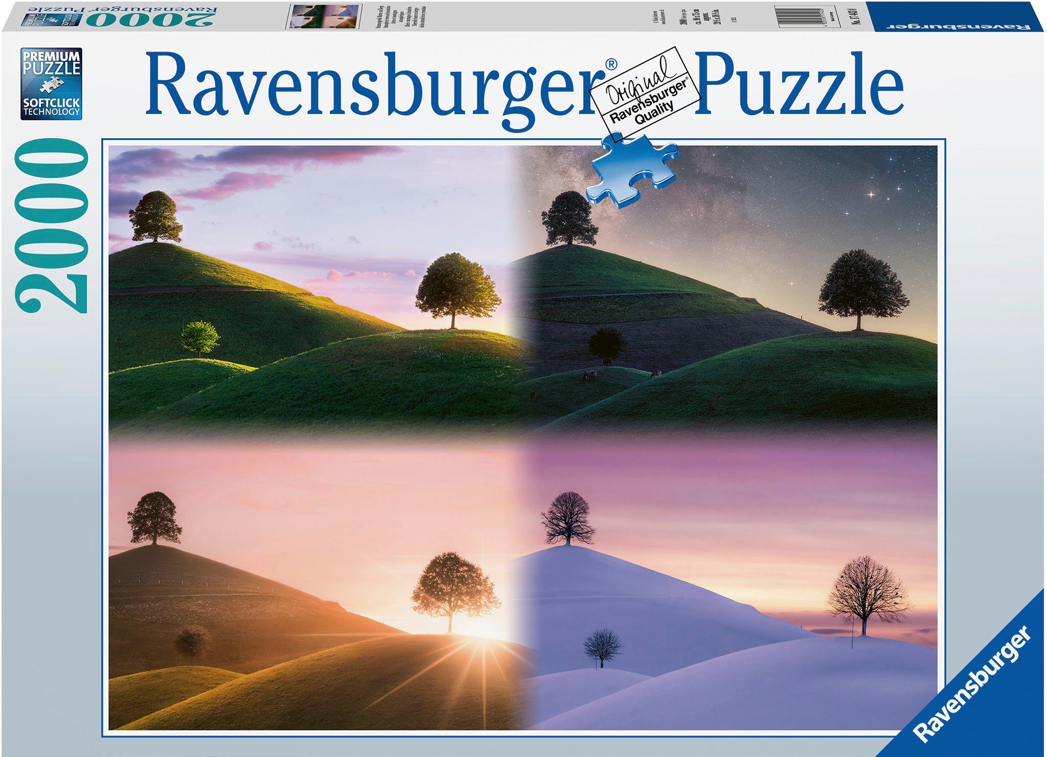 Ravensburger Пазлы Stimmungsvolle Bäume und Berge, 2000 Пазлыteile, Made in Germany