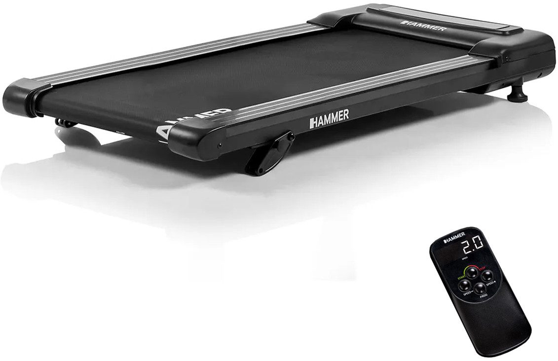 Hammer Laufband Walk 2.0, Laufband Schreibtisch bis 6 km/h, Fernbedienung, Walkingpad