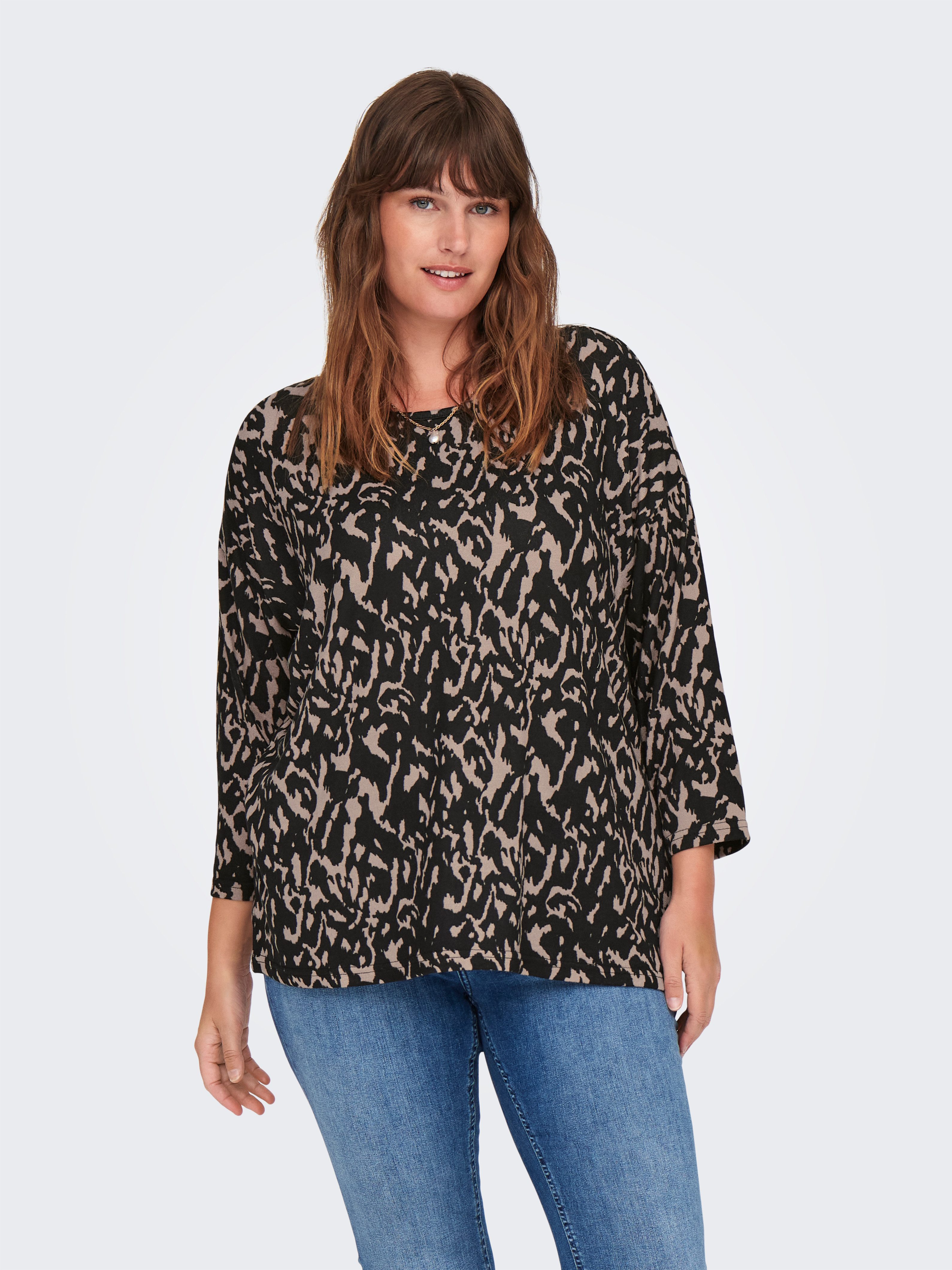 ONLY CARMAKOMA 3/4-Arm-Shirt CARALBA 3/4 TOP günstig online kaufen