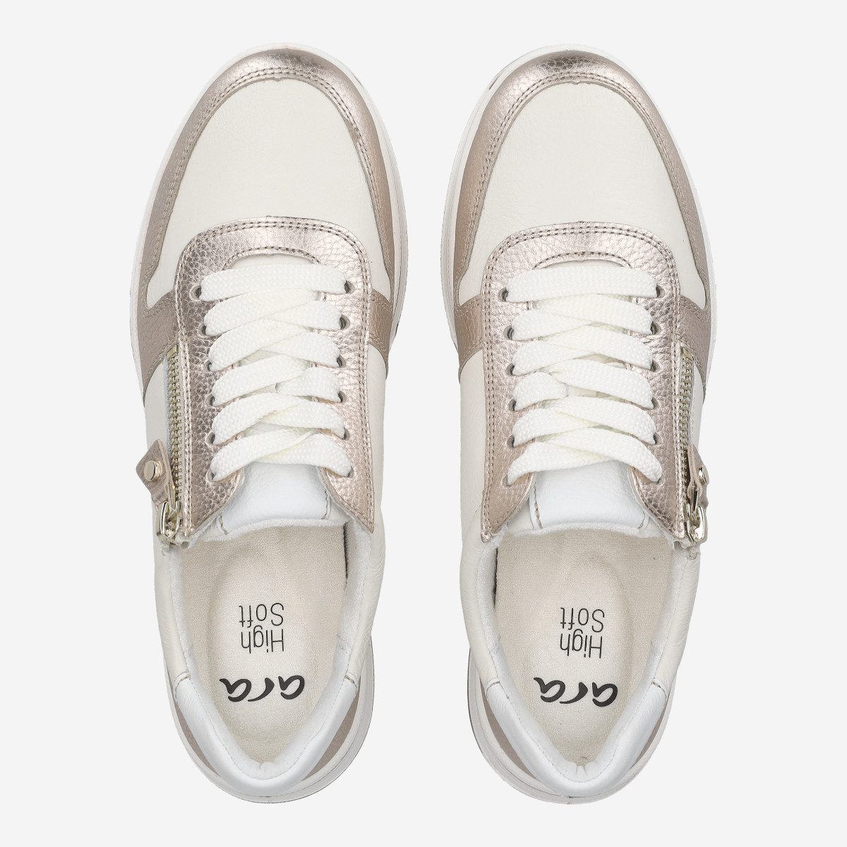Ara Ara 27540-07 SAPPORO 3.0, Sneaker, Beige, metallik, Damen Sneaker