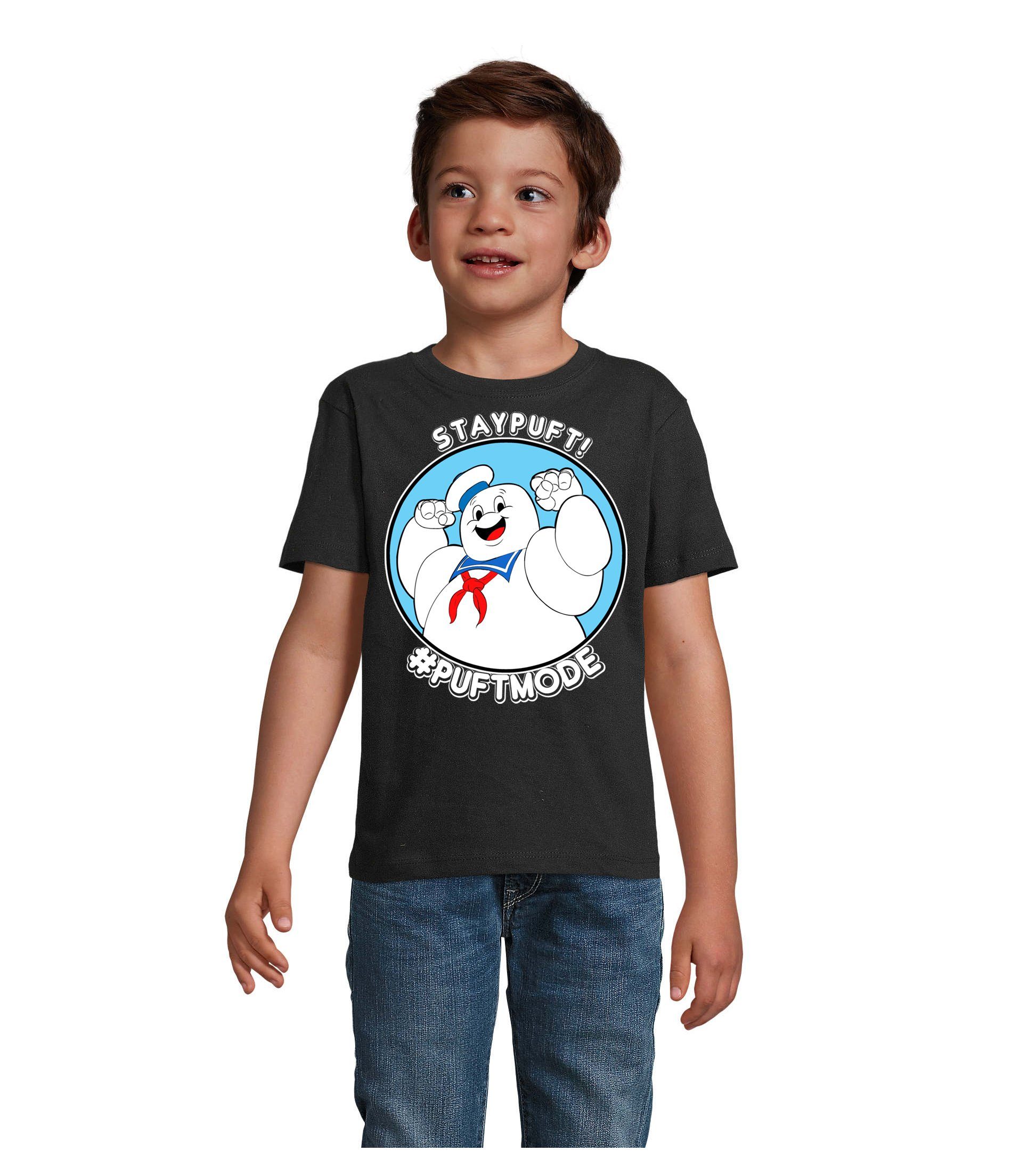 Blondie & Brownie T-Shirt Kinder Marshmallowman Ghostbusters Slimer Geisterjäger Schwarz | T-Shirts