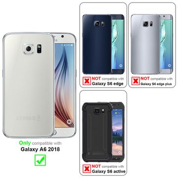 Cadorabo Handyhülle Samsung Galaxy S6 Samsung Galaxy S6, Hülle und 2x Tempered Schutzglas - Schutzhülle - Cover Case