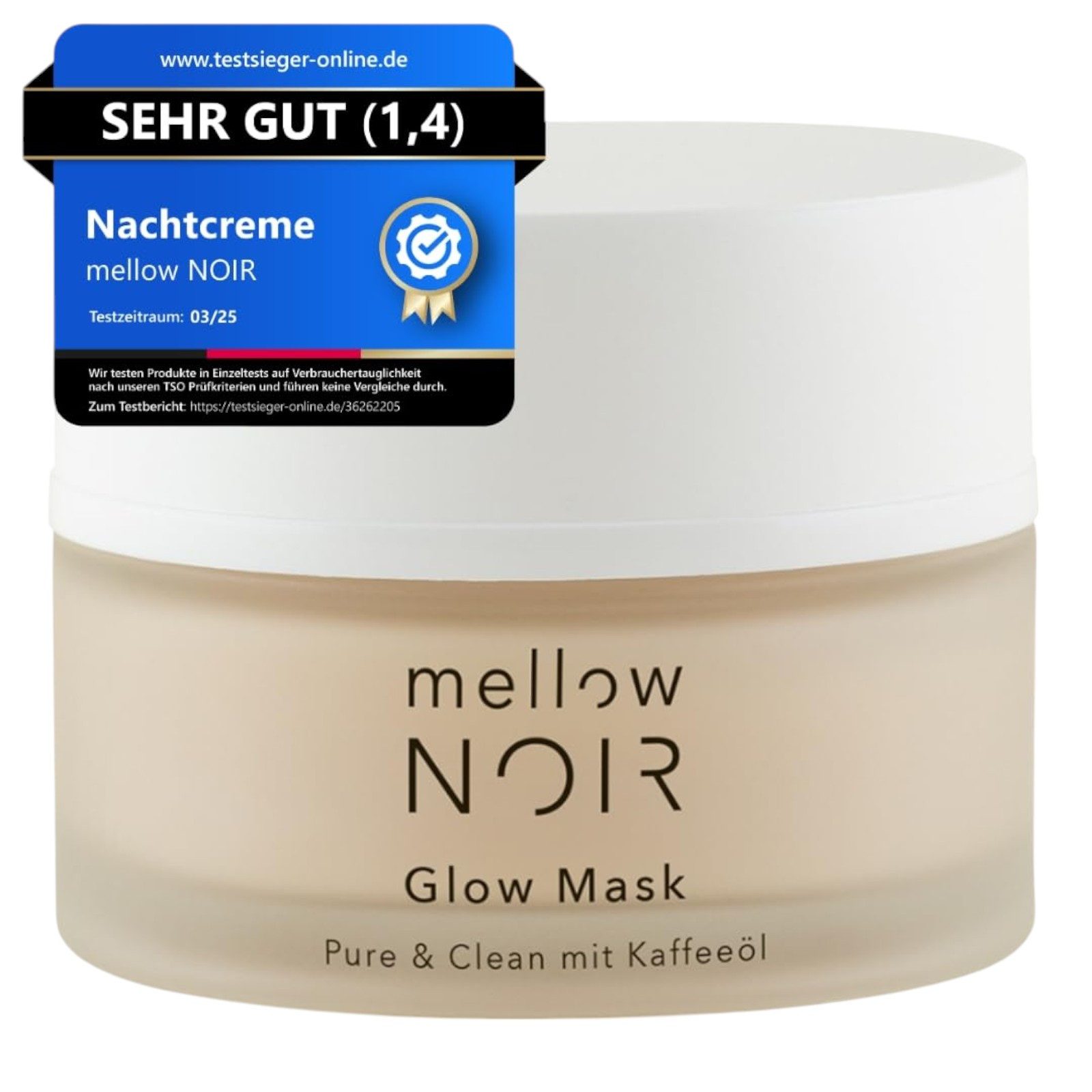Gesichtsmaske mellow NOIR Glow Mask 50ml
