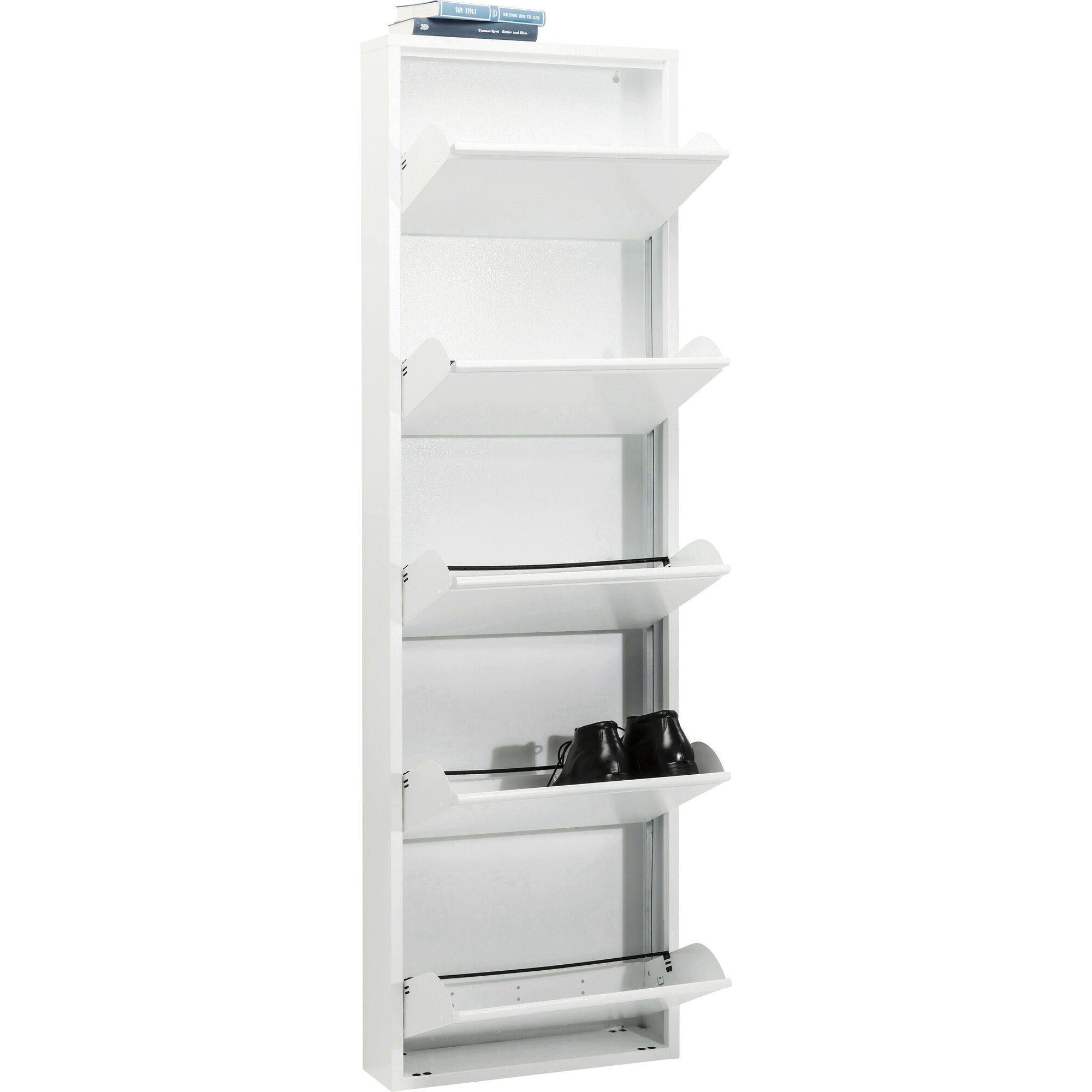 Kare Design Schuhschrank Caruso schmaler Schuhkipper mit 5 Klappen