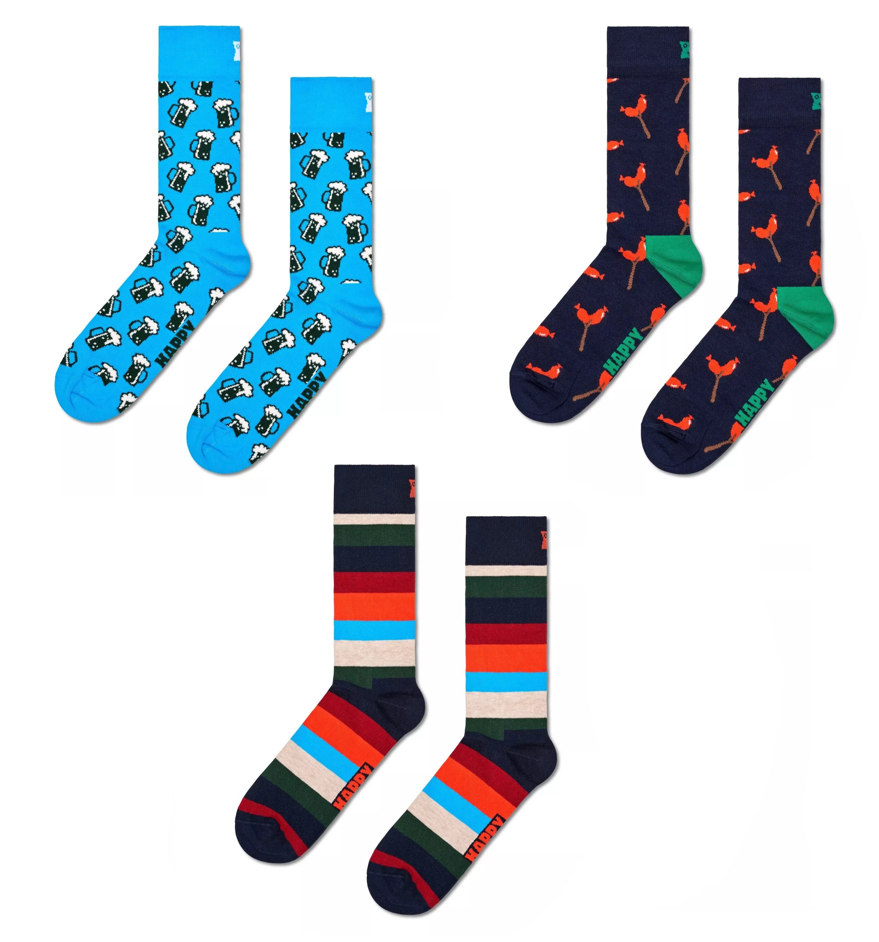 Happy Socks Socken 3 Paar Happy günstig online kaufen