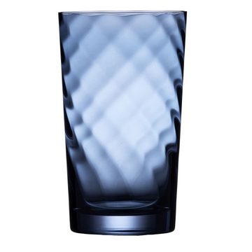 LYNGBY-GLAS Longdrinkglas Vienna Blau, Glas, 4er Set