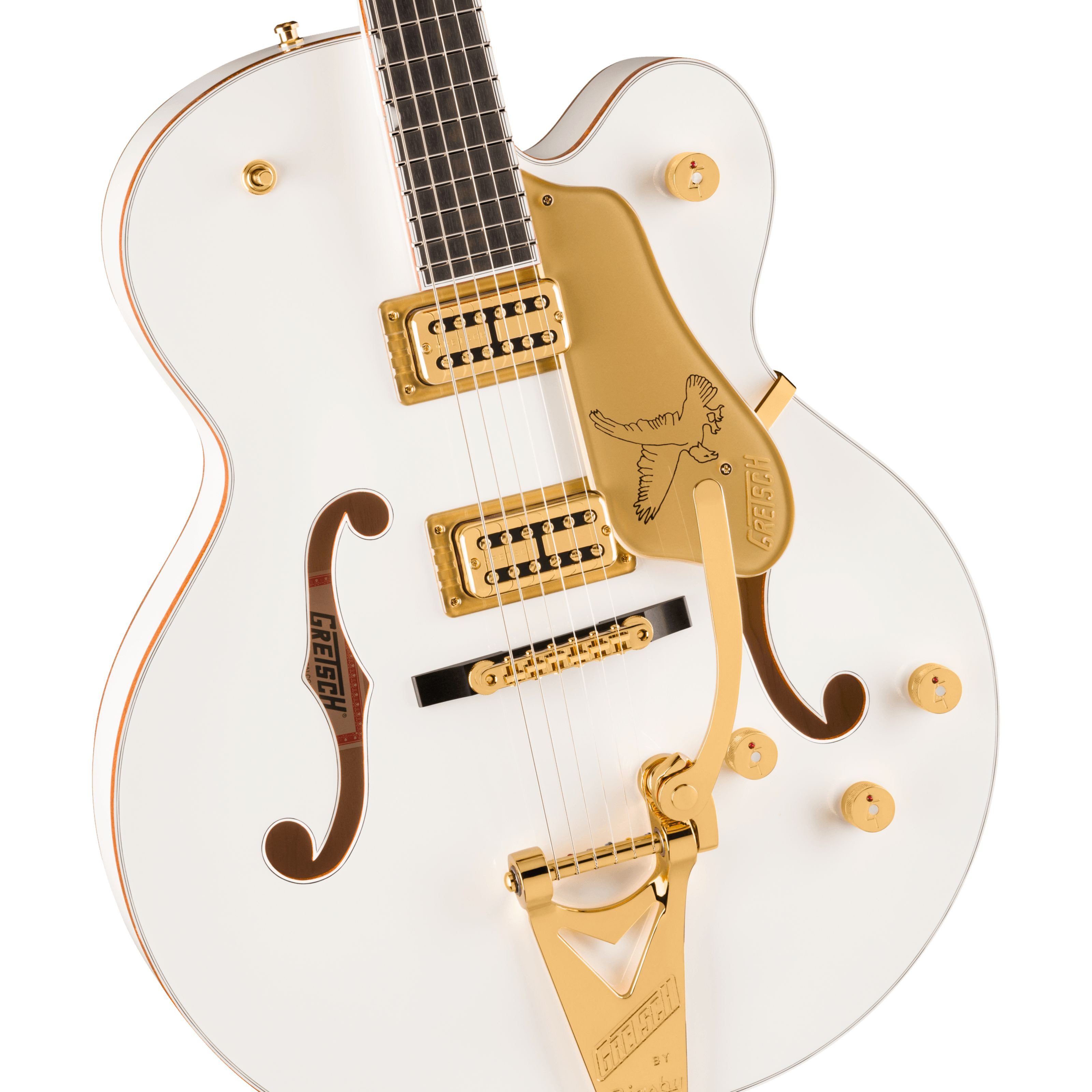 Gretsch Halbakustik-Gitarre, Halb-Akustik Gitarren, Hollow-Body Modelle, Professional Collection Falcon Hollow Body Bigsby White -