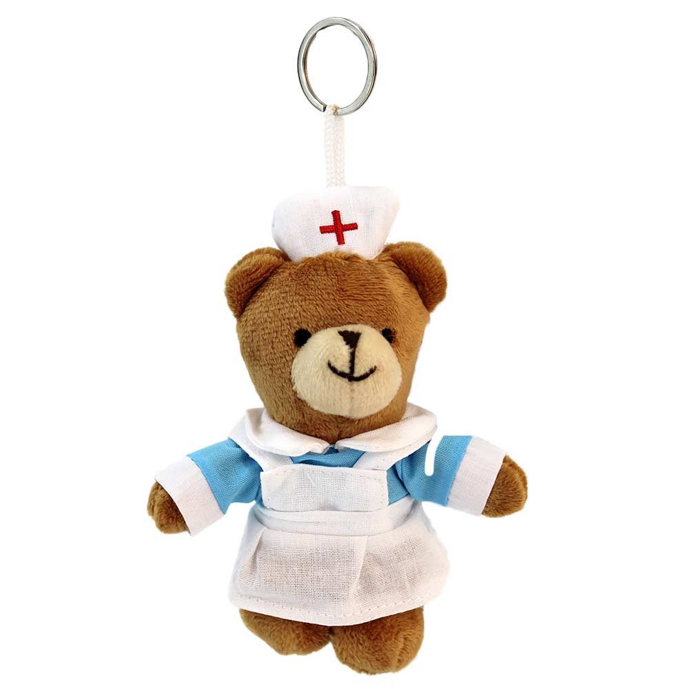 Euro Souvenirs Plüschanhänger Krankenschwester Bär Schlüsselanhänger - ca. 12 cm (1-St)