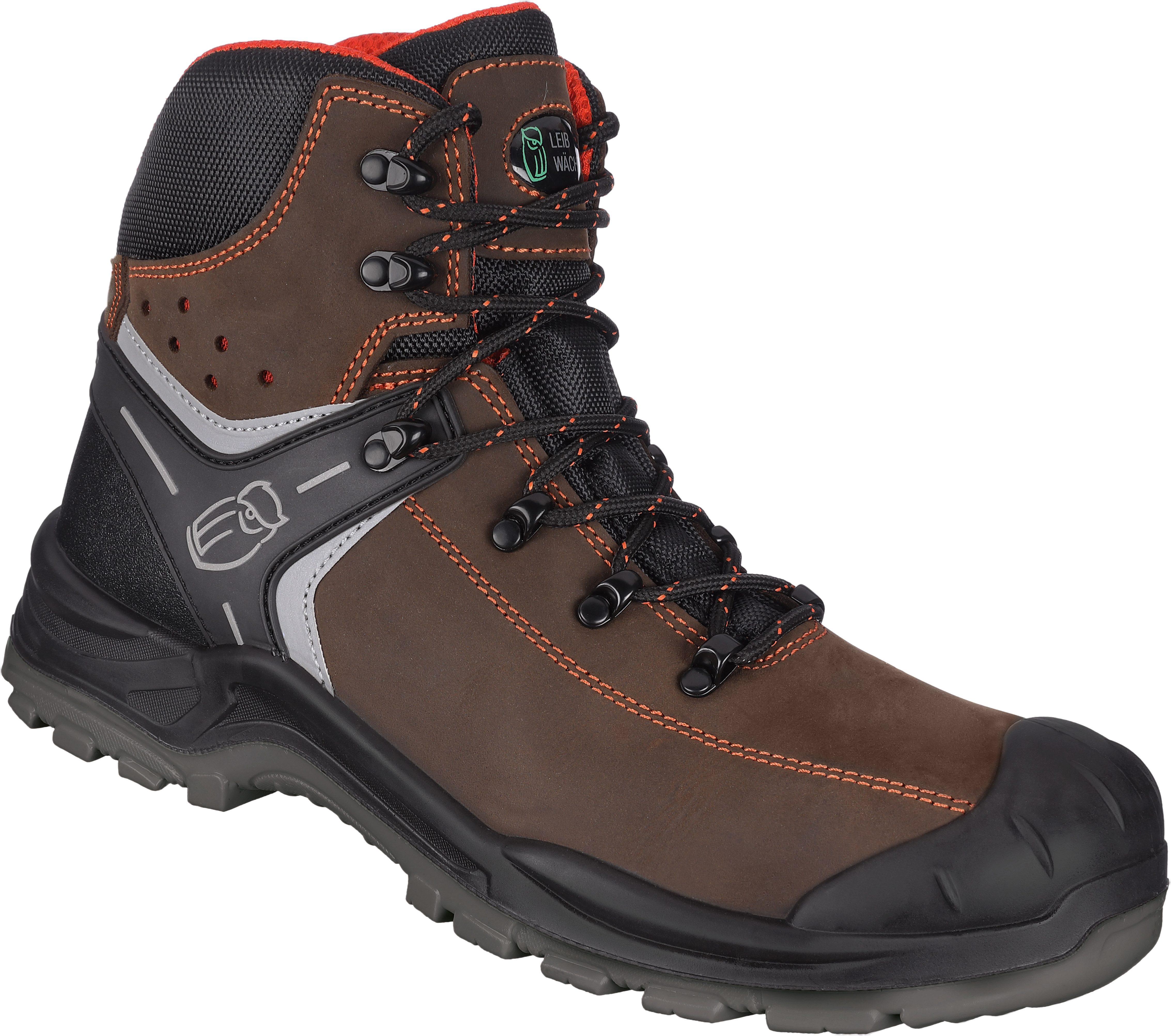 Leibwächter S3 Sicherheitsschuh Parma hoch Arbeitsschuhe Sicherheitsstiefel Fiberglas-Zehenschutzkappe, durchtrittshemmende Sohle