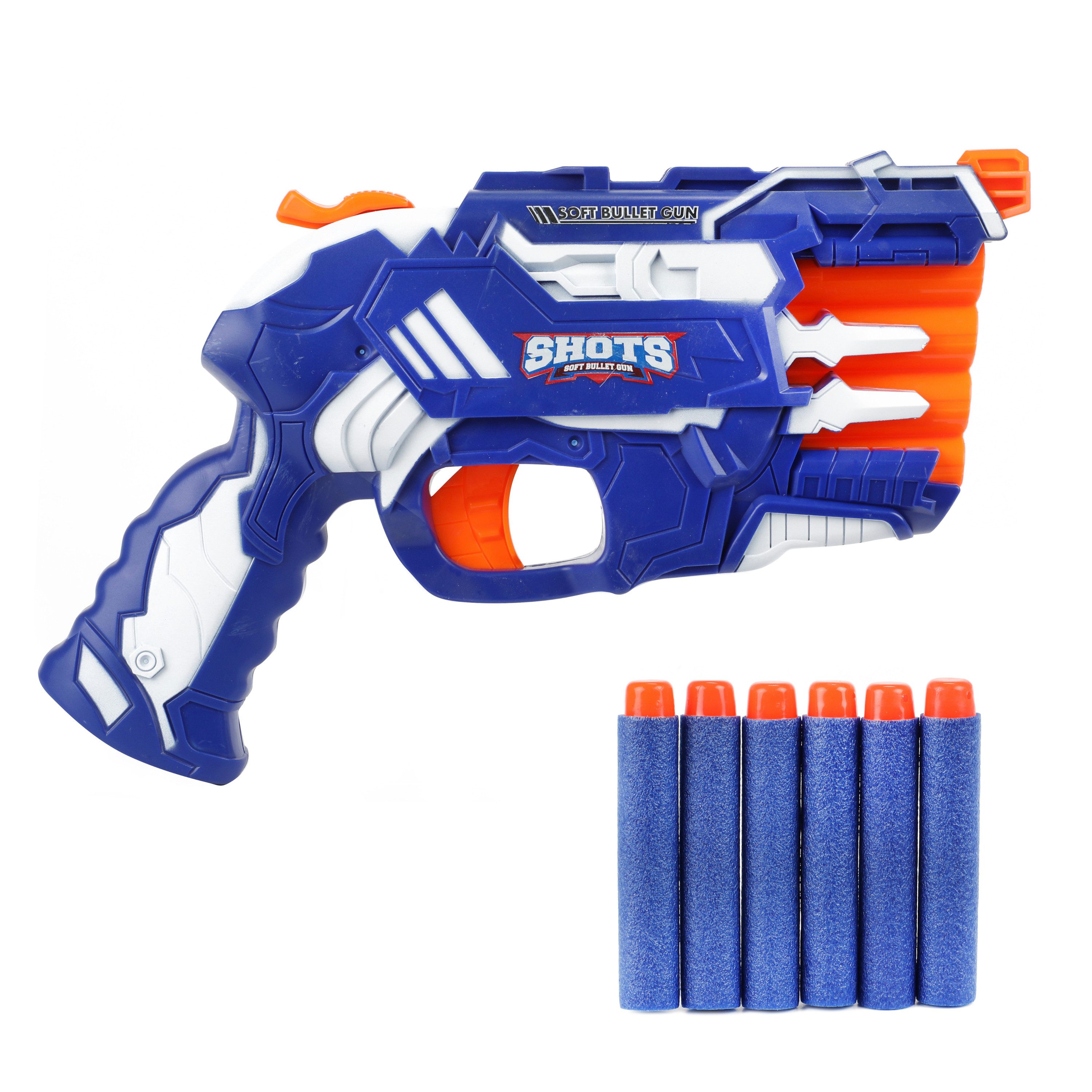 Toi-Toys Blaster FOAM STRIKEX - Pistole 4 Schuss mit 5 Schaumstoffpfeilen