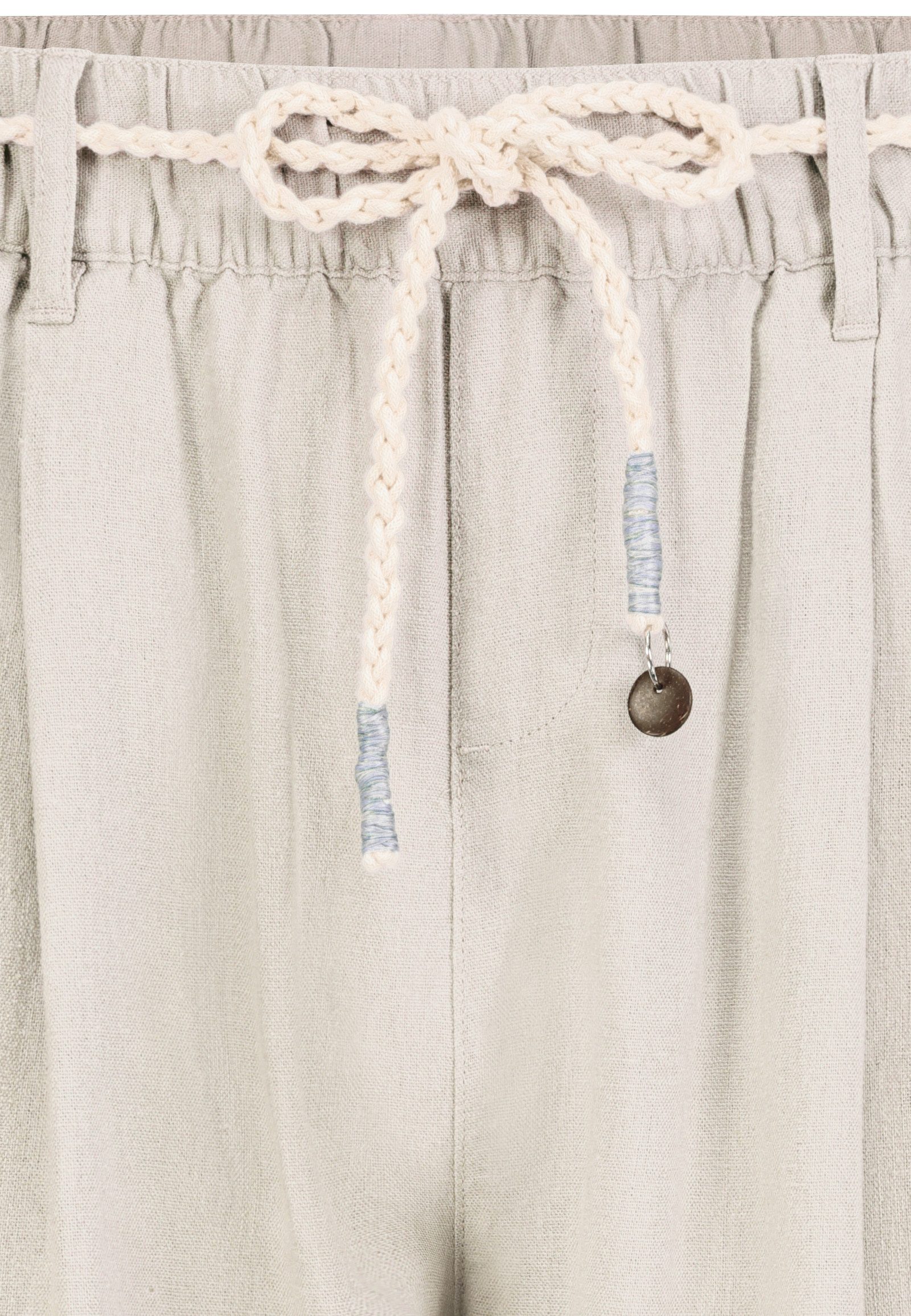 Eight2Nine Bermudas Damen Bermuda-Shorts mit Kordel Kurze Leinen-Viskose Shorts mit dekorativer Kordel, Seitentaschen – Bild 3 von 3