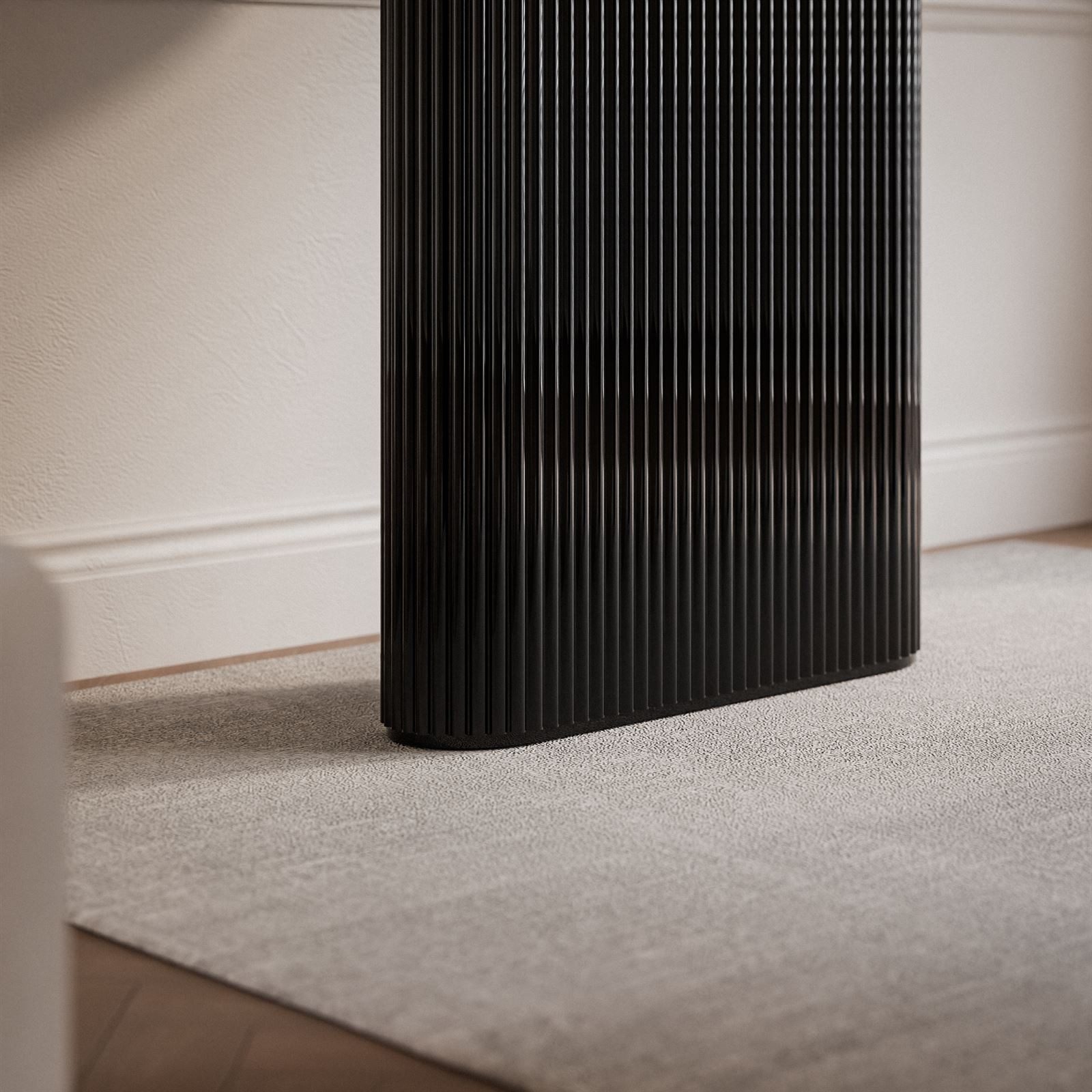 Lookway Esstisch OVI Tisch mit geriffeltem Gestell Hochglanz (1x Tisch), Breite: 180 cm, Höhe: 75 cm, Tiefe: 90 cm – Bild 5 von 5