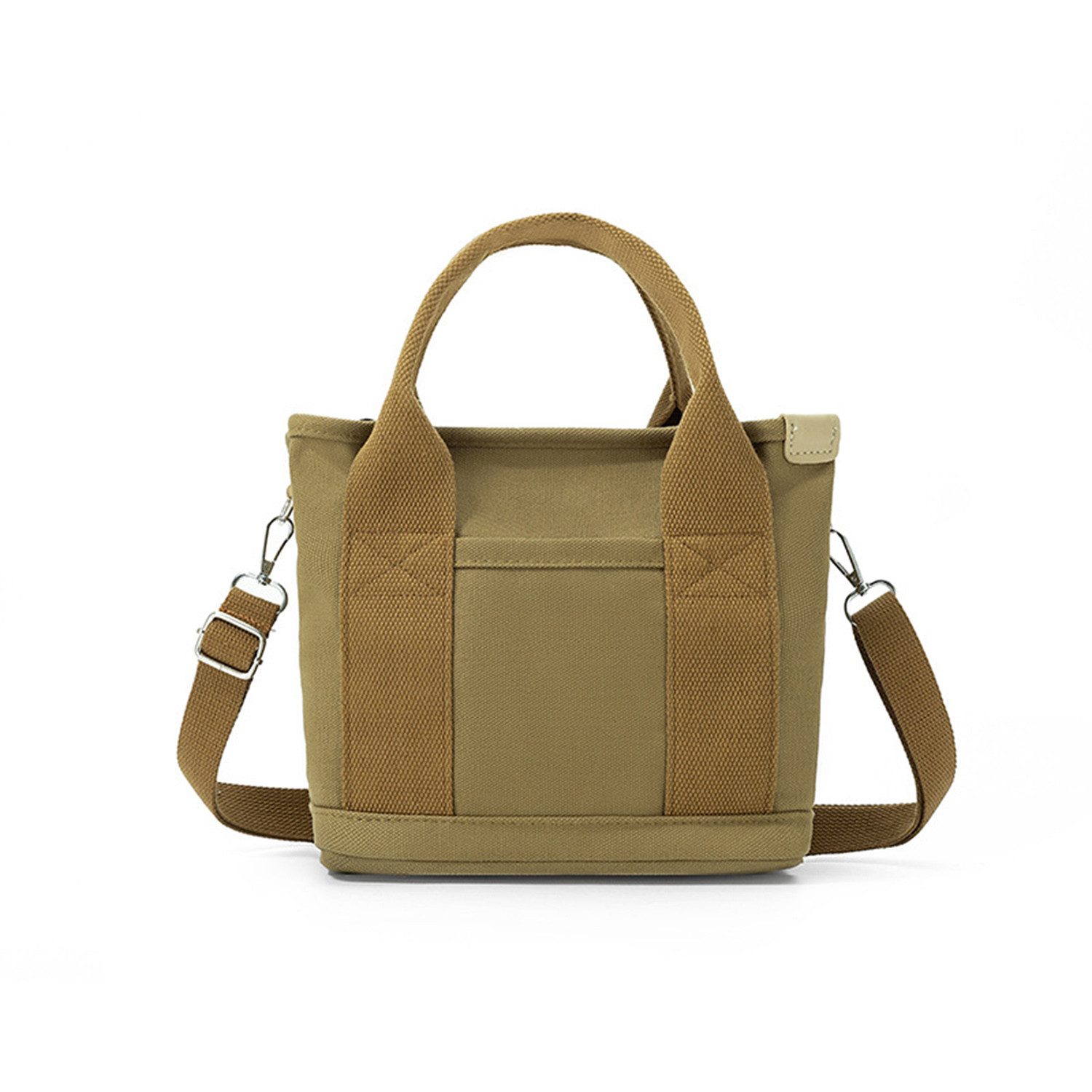 Handtasche Schultertasche Canvas, Umhängetasche Tote Bag mit Reißverschluss