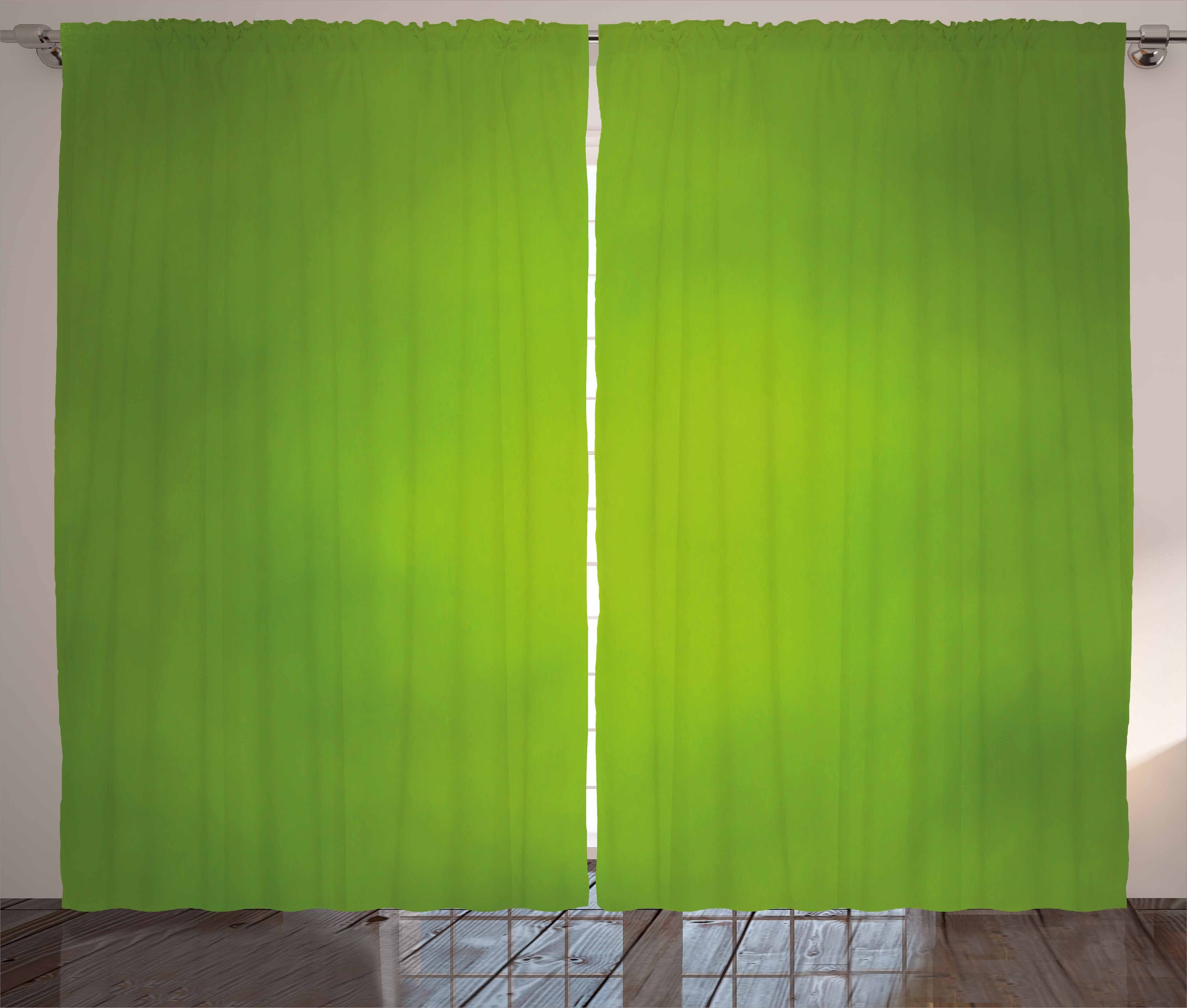 Gardine Schlafzimmer Kräuselband Vorhang mit Schlaufen und Haken, Abakuhaus, Salbei Abstract Green Blur Eco