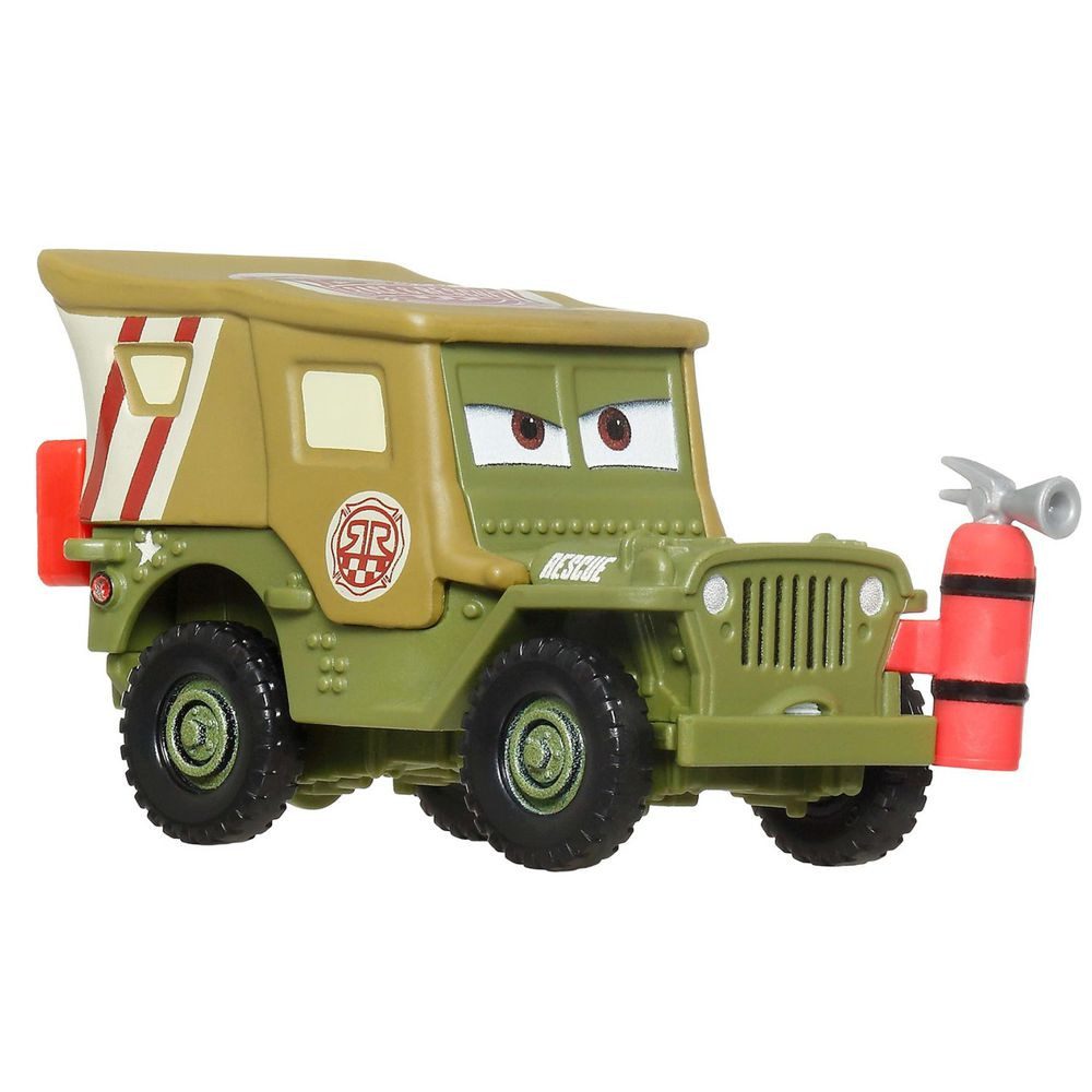 Disney Cars Spielzeug-Rennwagen Sarge JDG58 Disney Cars Race & Rescue Die-Cast 1:55