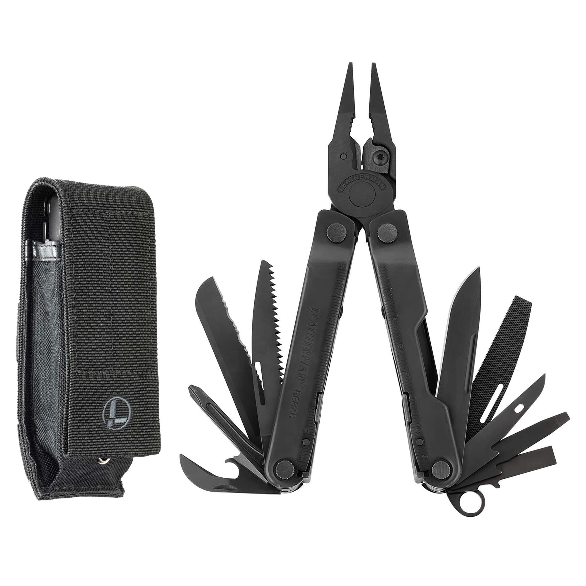 Multitool Leatherman Rebar Multi-Tool - 17 Werkzeuge Mit Molle Holster, Schwarz