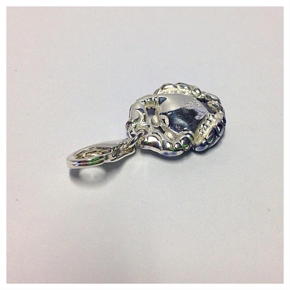 Edelschmiede925 Charm-Einhänger Edelschmiede925 Charm Anhänger in 925 Silber massiv - TKZ Krebs