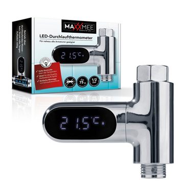 MAXXMEE Badethermometer MAXXMEE Thermometer für Wasserarmaturen - chromfarben
