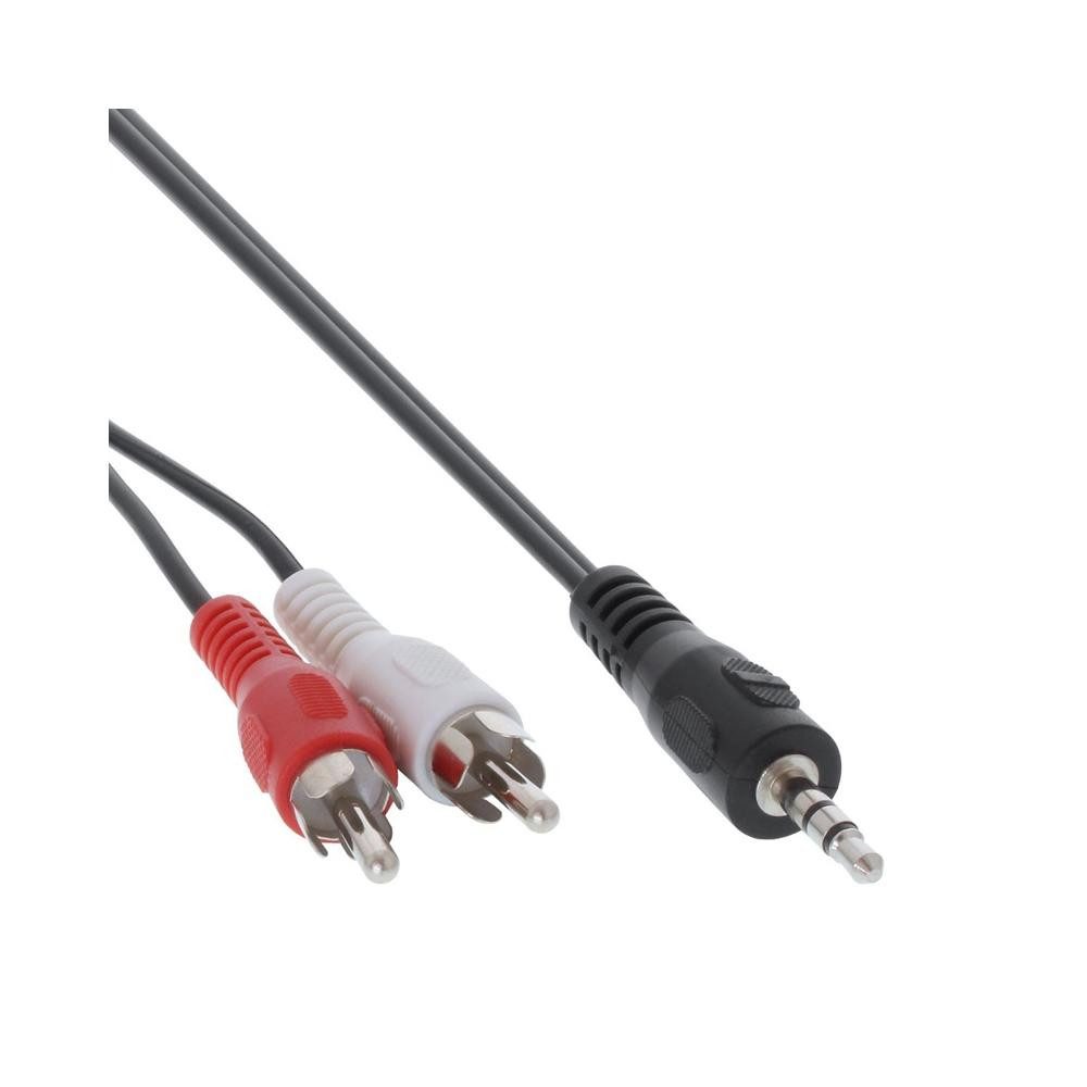 Inline Cinch/Klinke Kabel, 2x Cinch Audio-Adapter