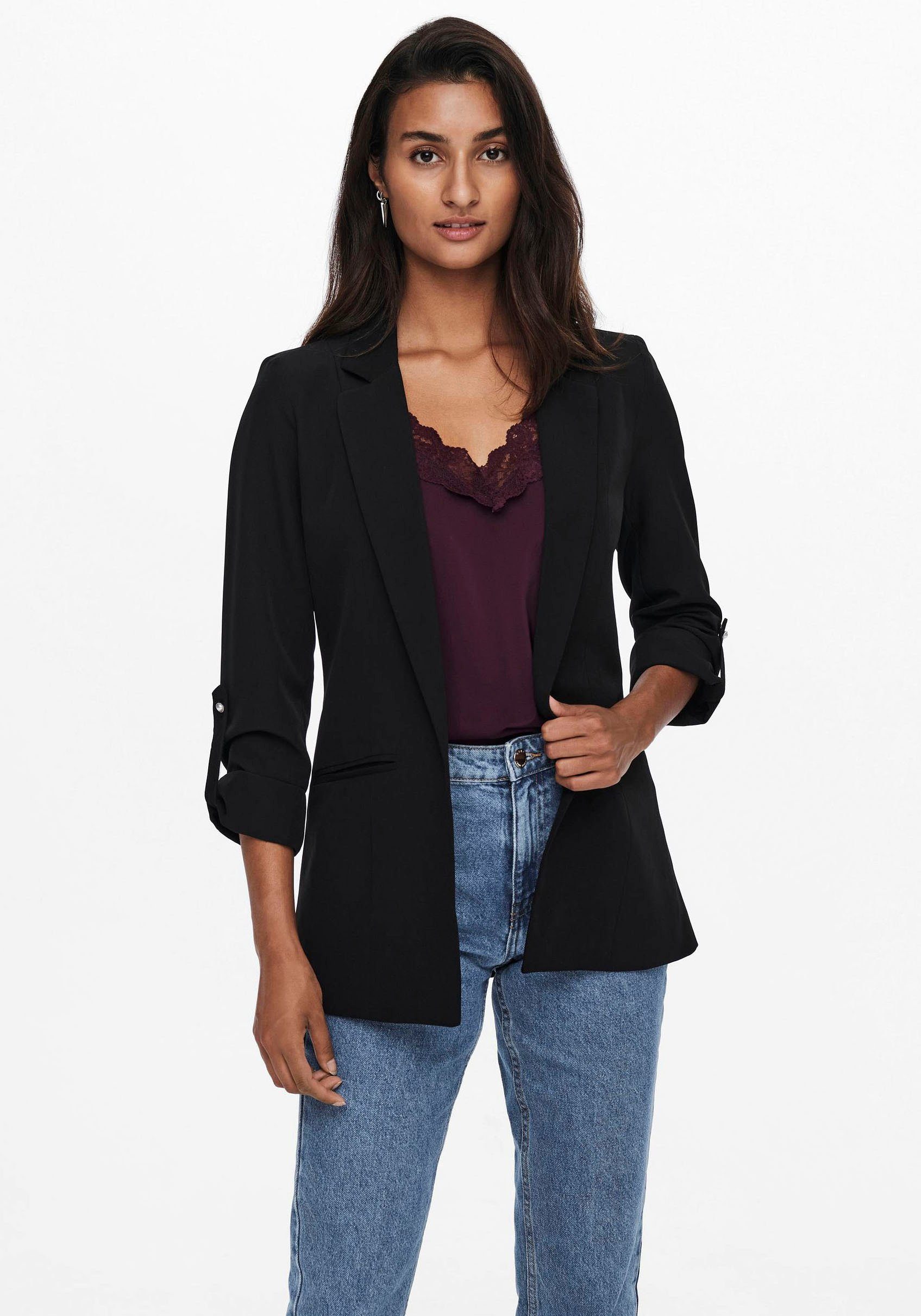 ONLY BLAZER Black Kurzblazer 3/4 NOOS ONLKAYLE-ORLEEN TLR