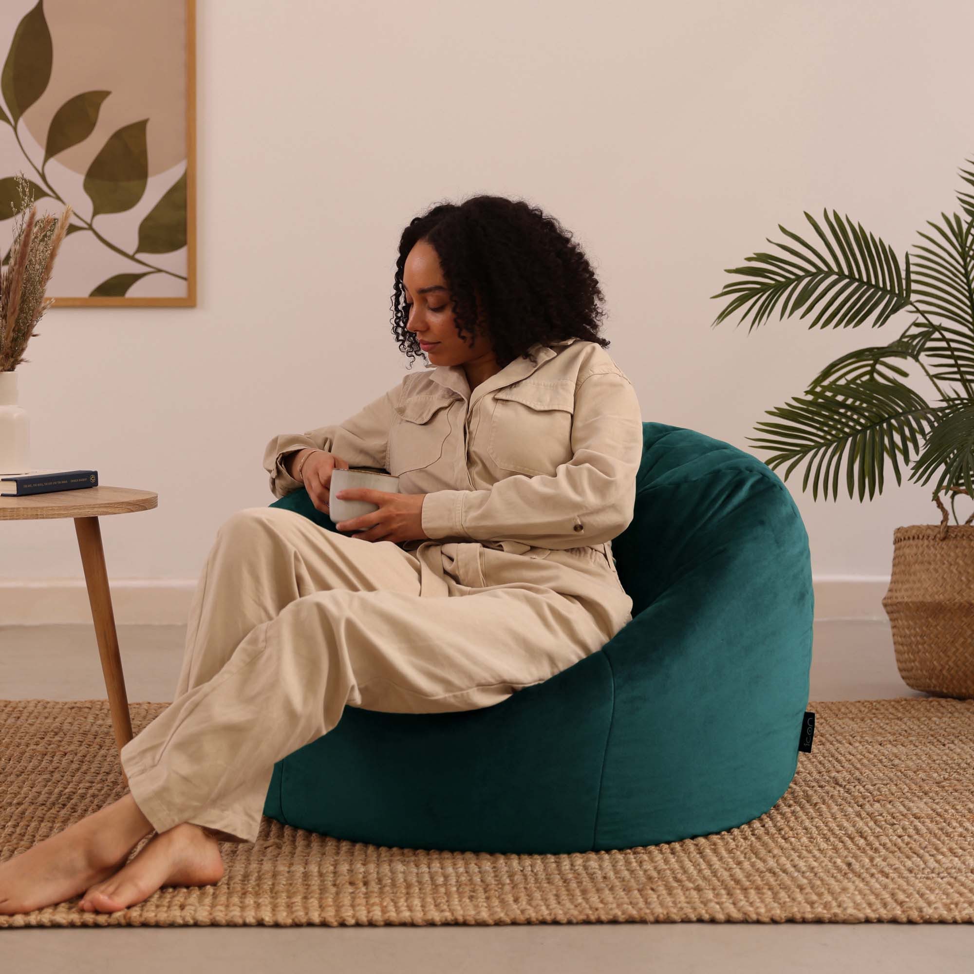 icon Sitzsack Klassischer Sitzsack aus Samt günstig online kaufen