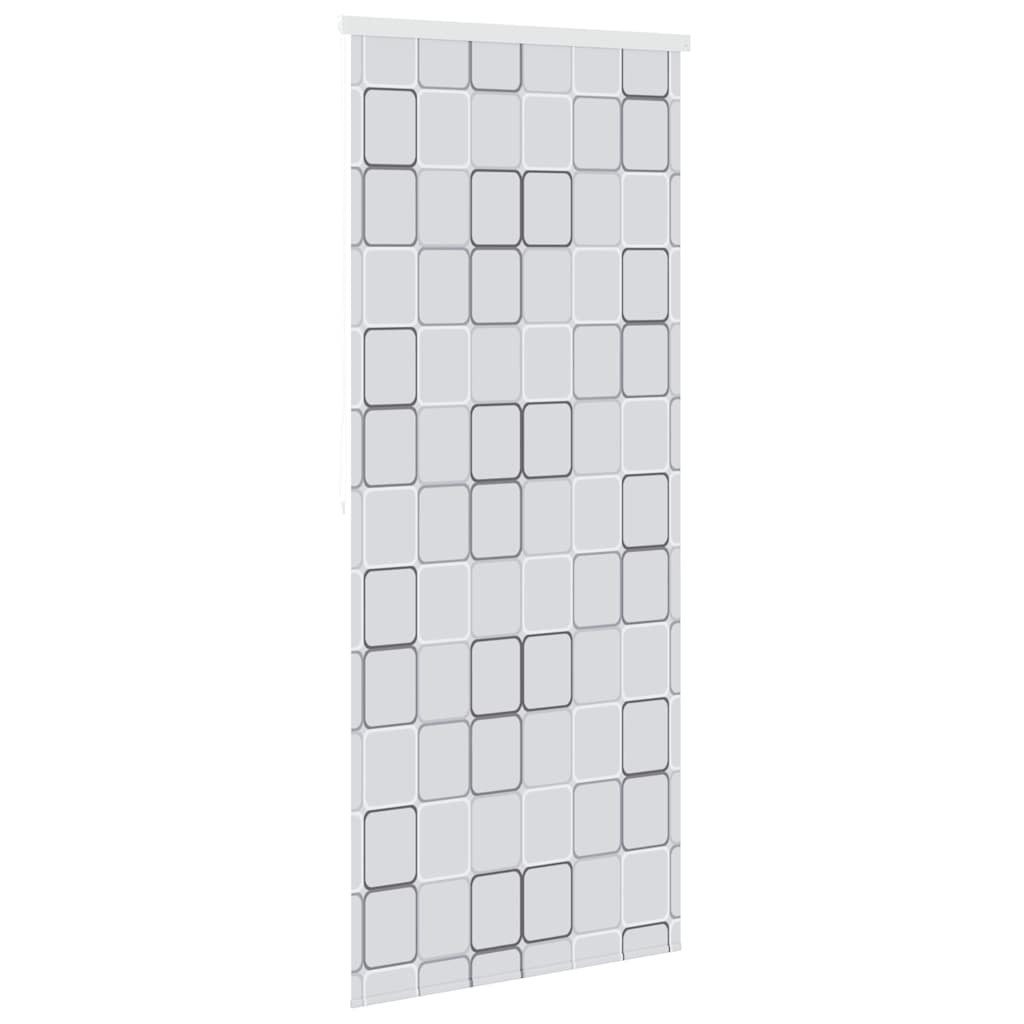 vidaXL Duschvorhang Duschrollo 120x240 cm Quadratmuster Breite 120 cm – Bild 4 von 5