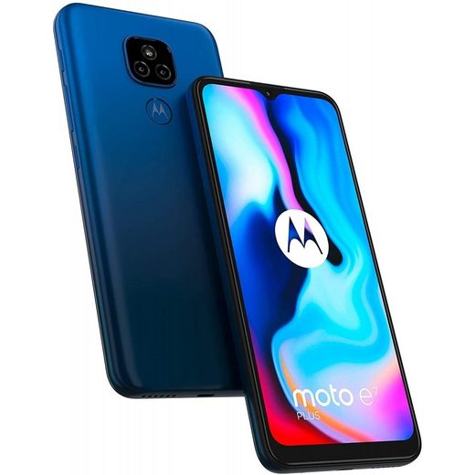 Motorola Moto E7 Plus 64 GB / 4 GB - Smartphone - blue Smartphone (6,5 Zoll, 64 GB Speicherplatz)