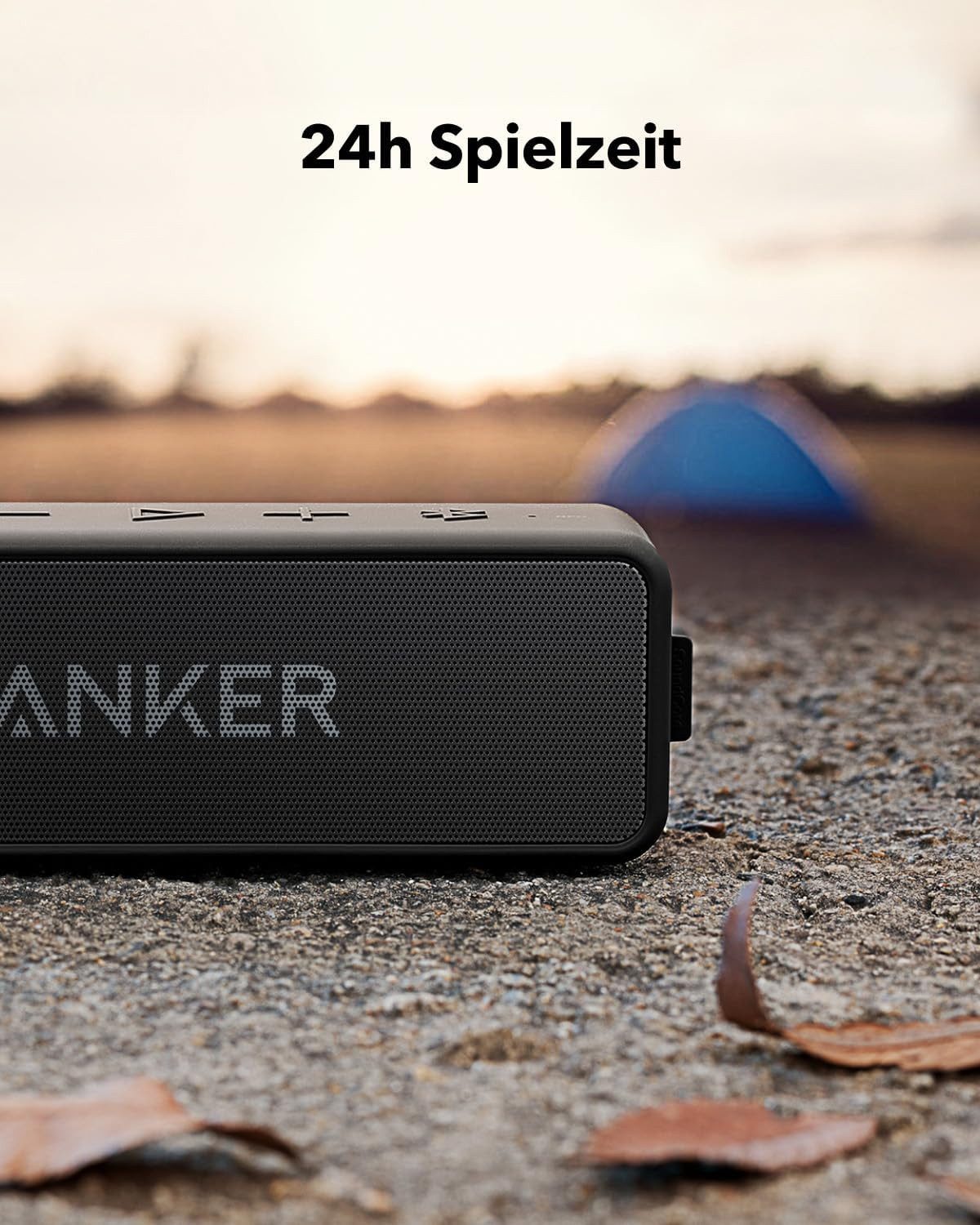 Anker SoundCore 2 mit Dualen Bass-Treibern 24h Akku Bluetooth-Lautsprecher (12 W, Verbesserter IPX7 Wasserschutz Bluetooth 5.0) – Bild 2 von 5