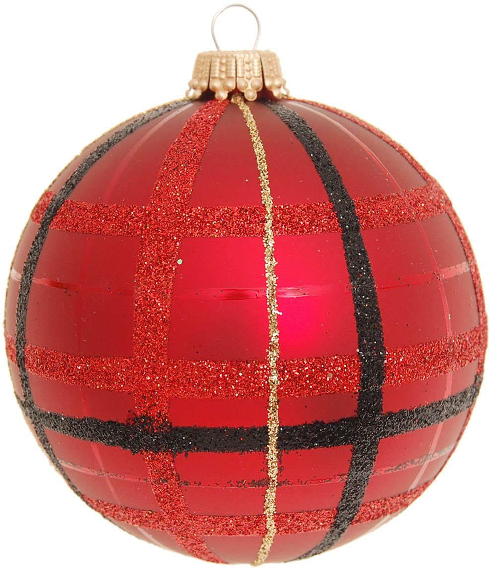 Guido Maria Kretschmer Home&Living Weihnachtsbaumkugel Bredaa,  Weihnachtsdeko, Christbaumschmuck (6 St), Christbaumkugeln aus Glas,  mundgeblasen und handbemalt