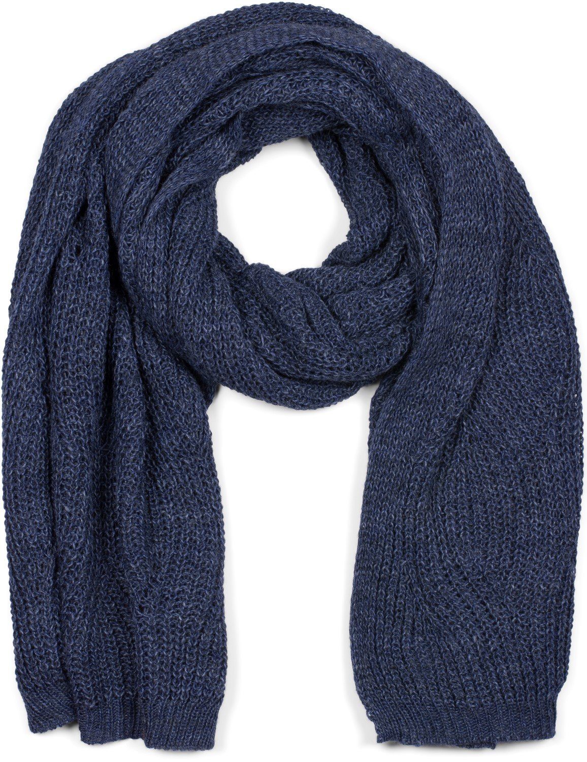 Strickschal Strick Schal mit Wellenmuster